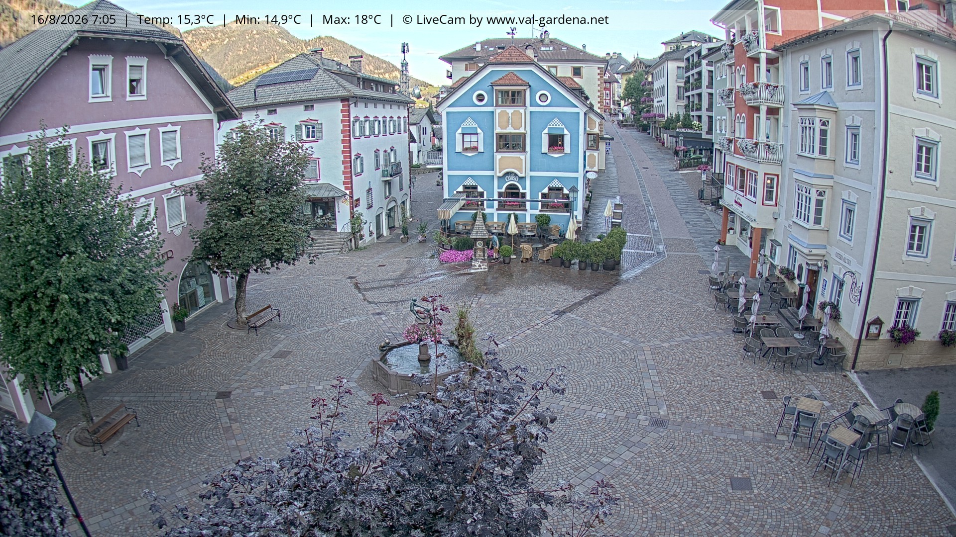 Archiv Foto Webcam St. Ulrich: Dorfzentrum