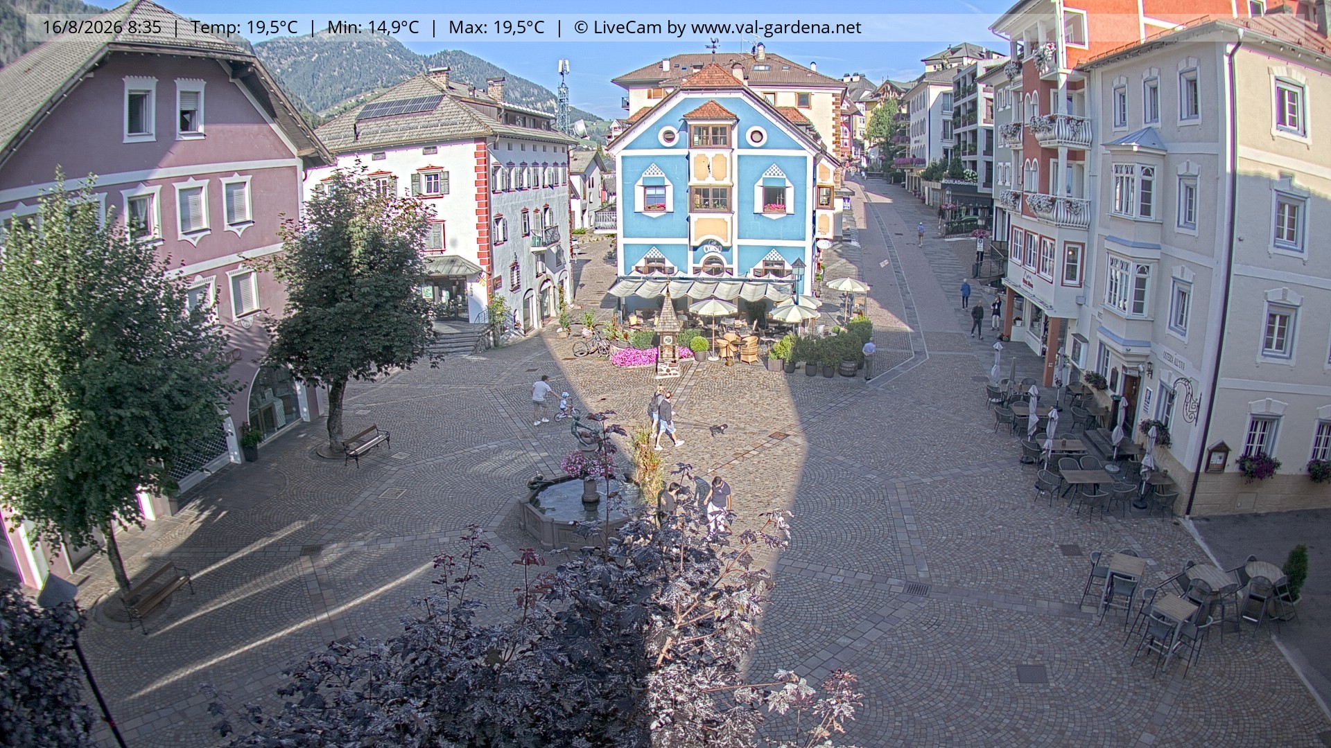 Archiv Foto Webcam St. Ulrich: Dorfzentrum