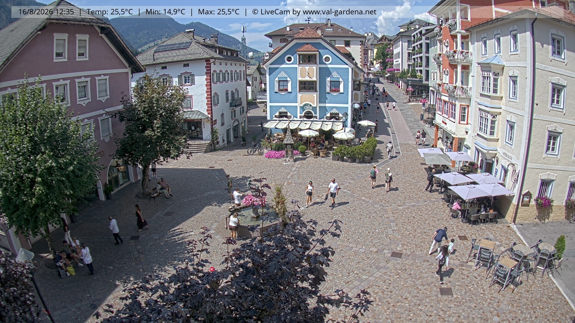 Archiv Foto Webcam St. Ulrich: Dorfzentrum