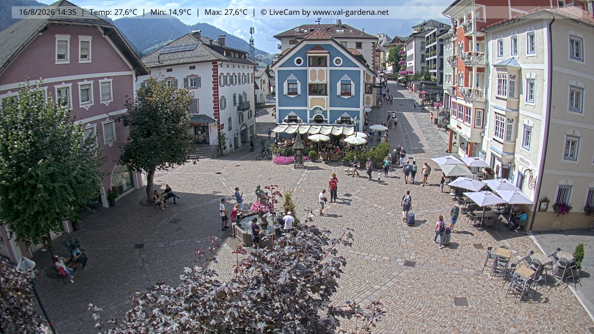 Archiv Foto Webcam St. Ulrich: Dorfzentrum