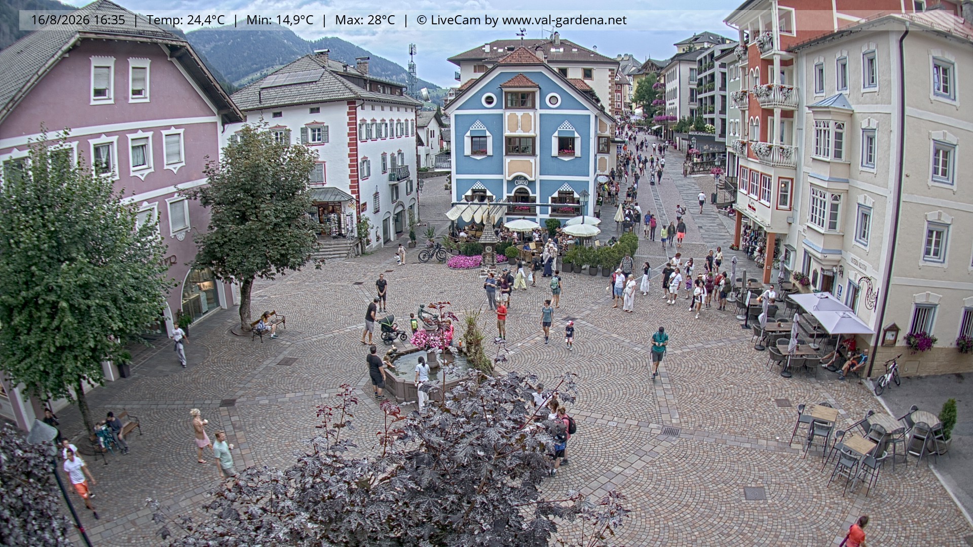 Archiv Foto Webcam St. Ulrich: Dorfzentrum