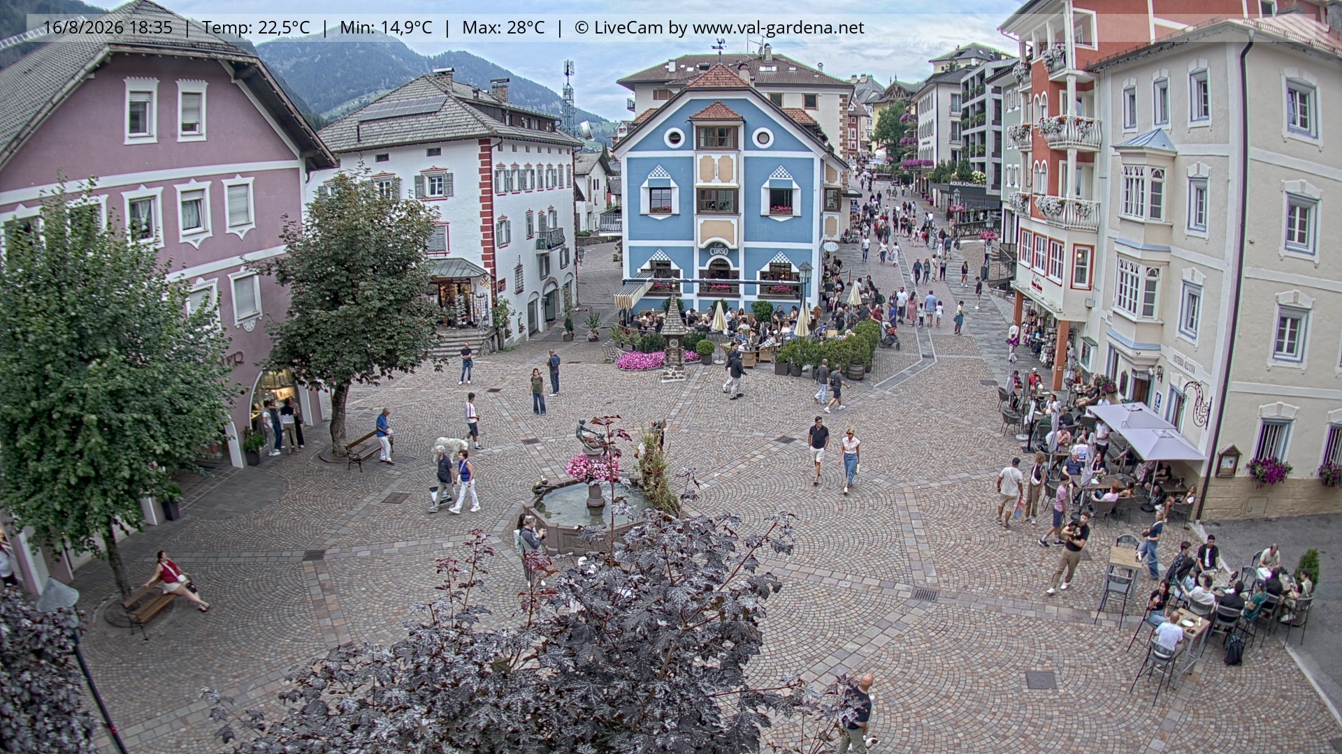 Archiv Foto Webcam St. Ulrich: Dorfzentrum