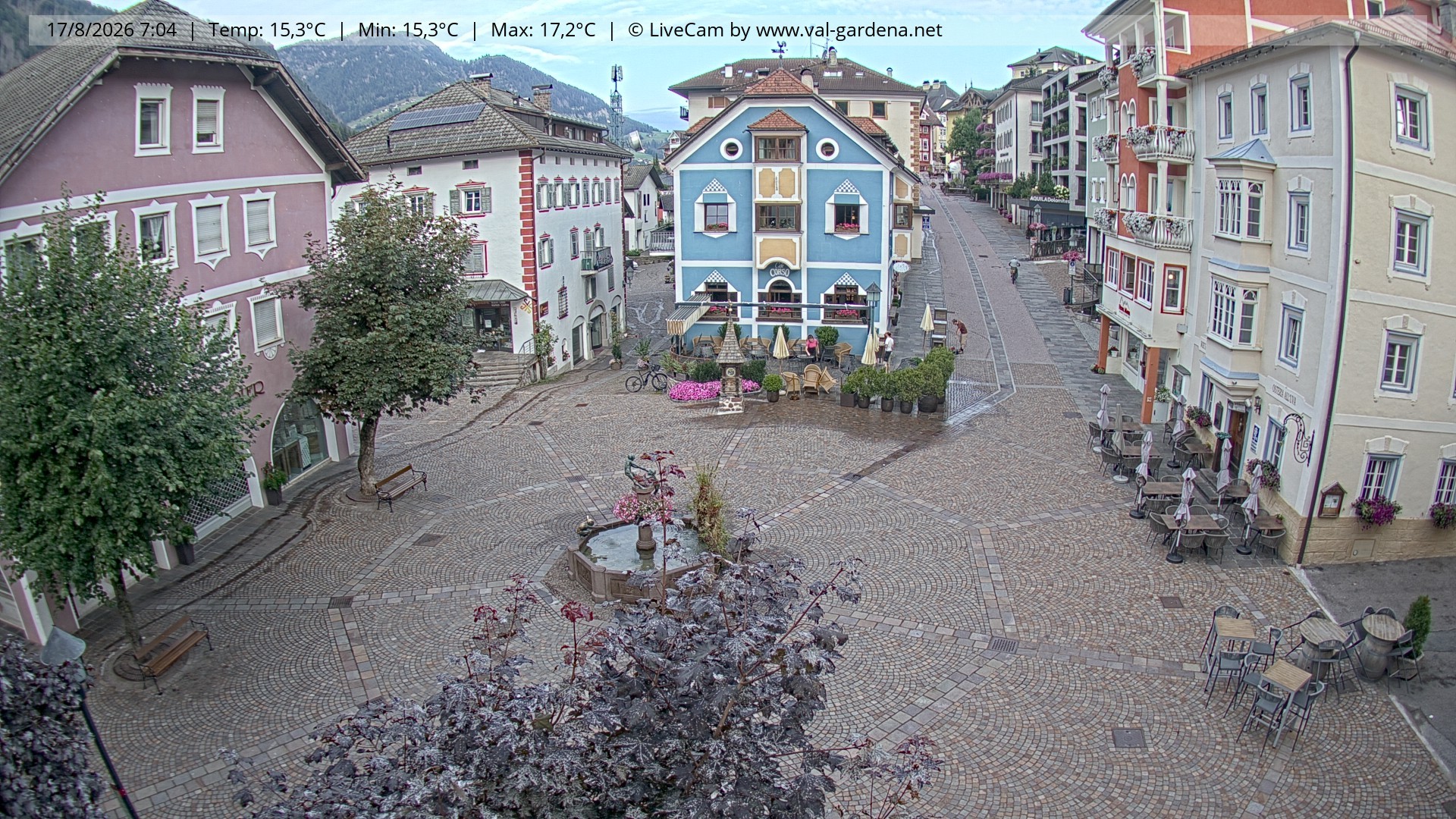 Archiv Foto Webcam St. Ulrich: Dorfzentrum