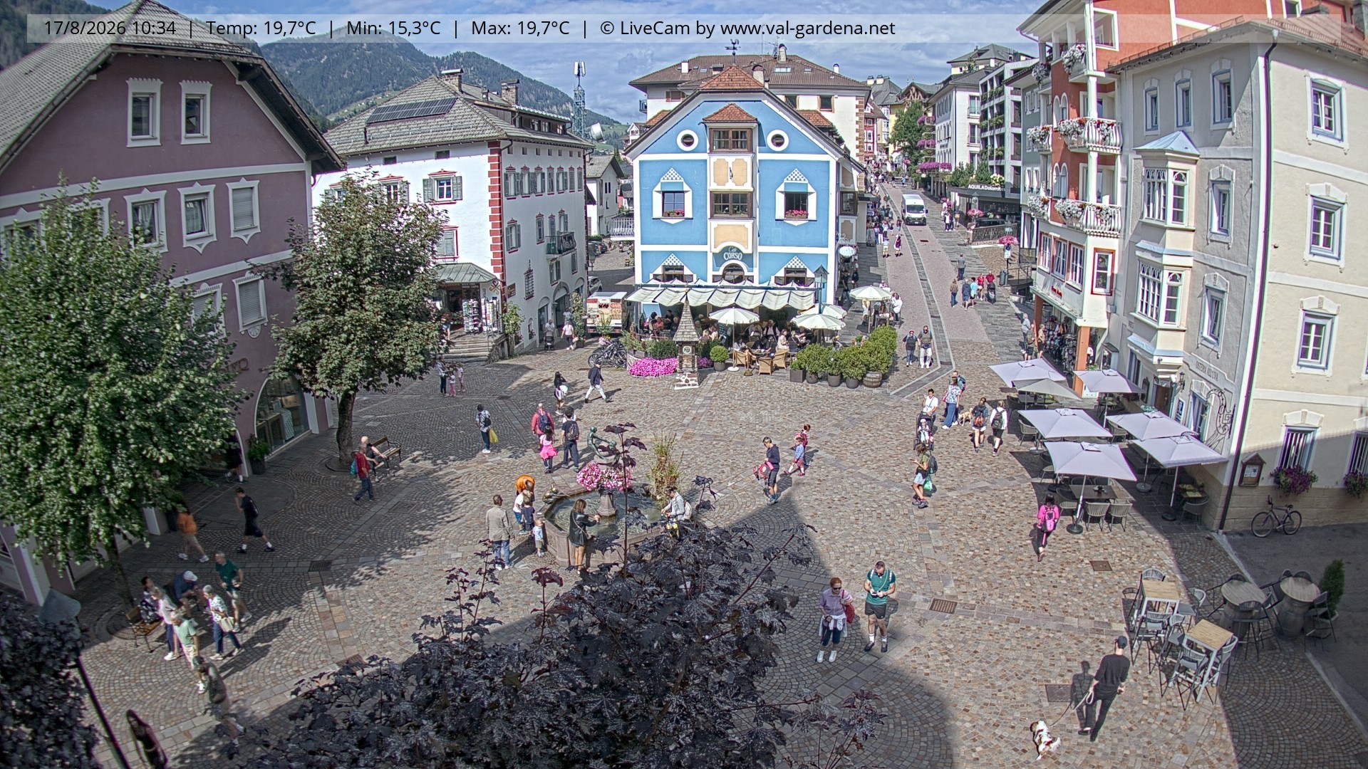 Archiv Foto Webcam St. Ulrich: Dorfzentrum