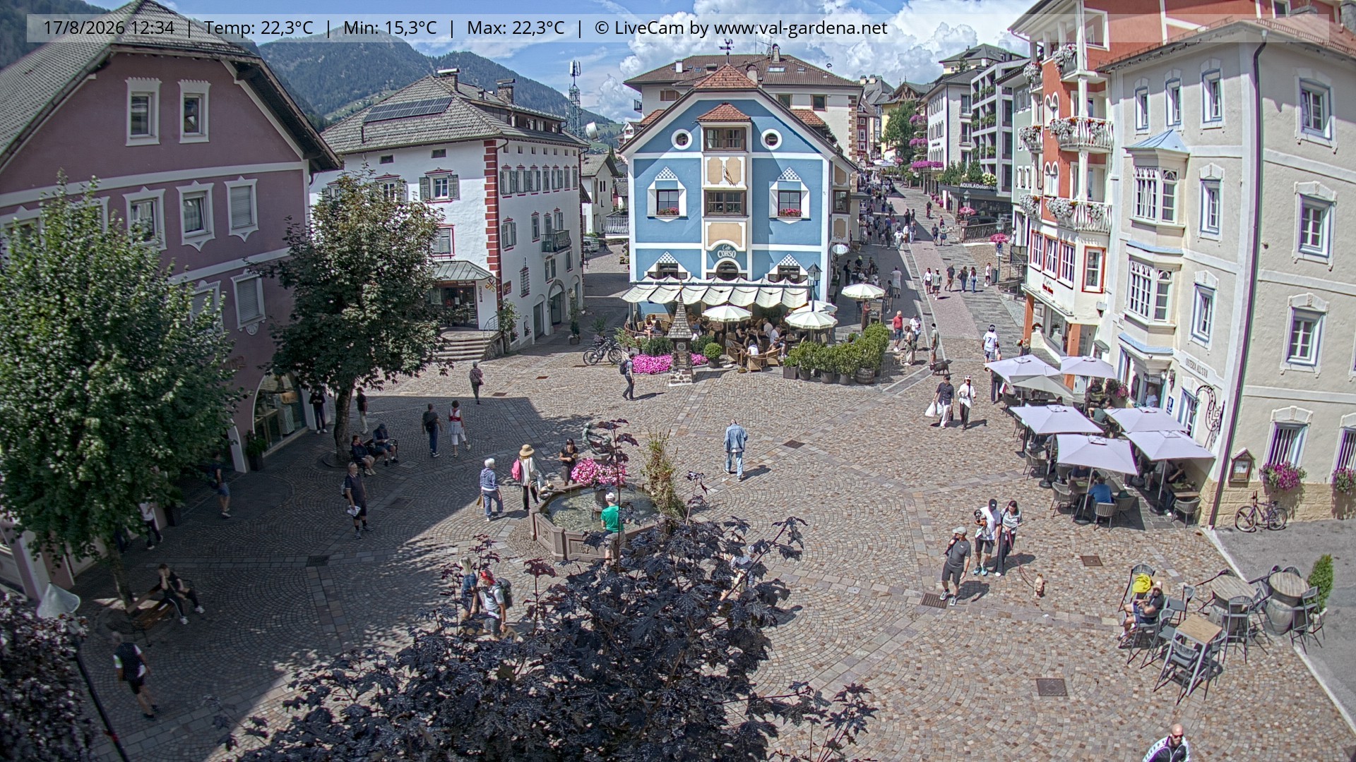 Archiv Foto Webcam St. Ulrich: Dorfzentrum