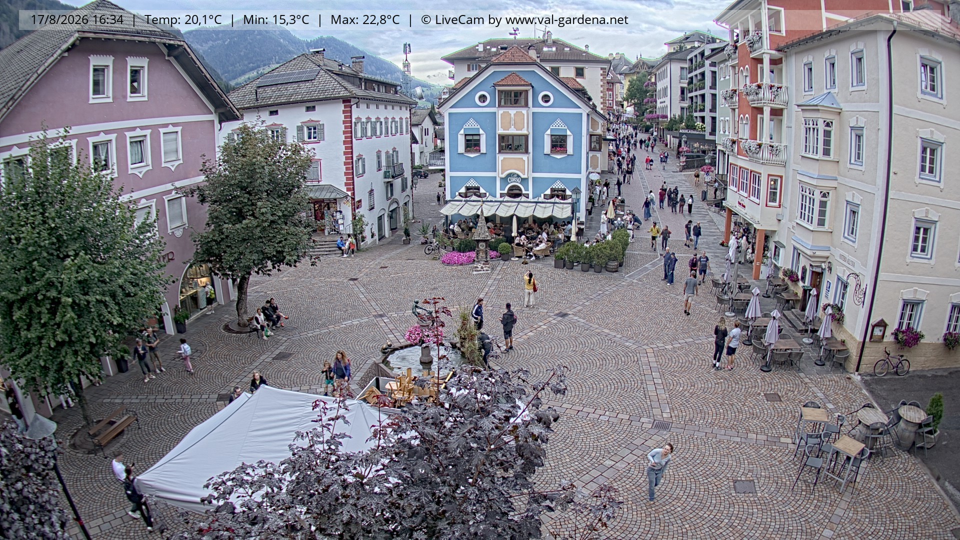 Archiv Foto Webcam St. Ulrich: Dorfzentrum