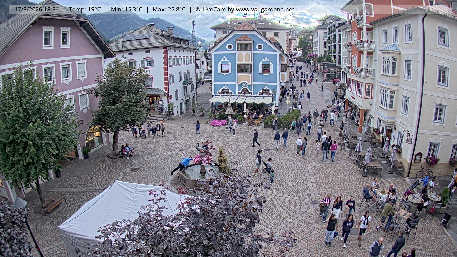 Archiv Foto Webcam St. Ulrich: Dorfzentrum