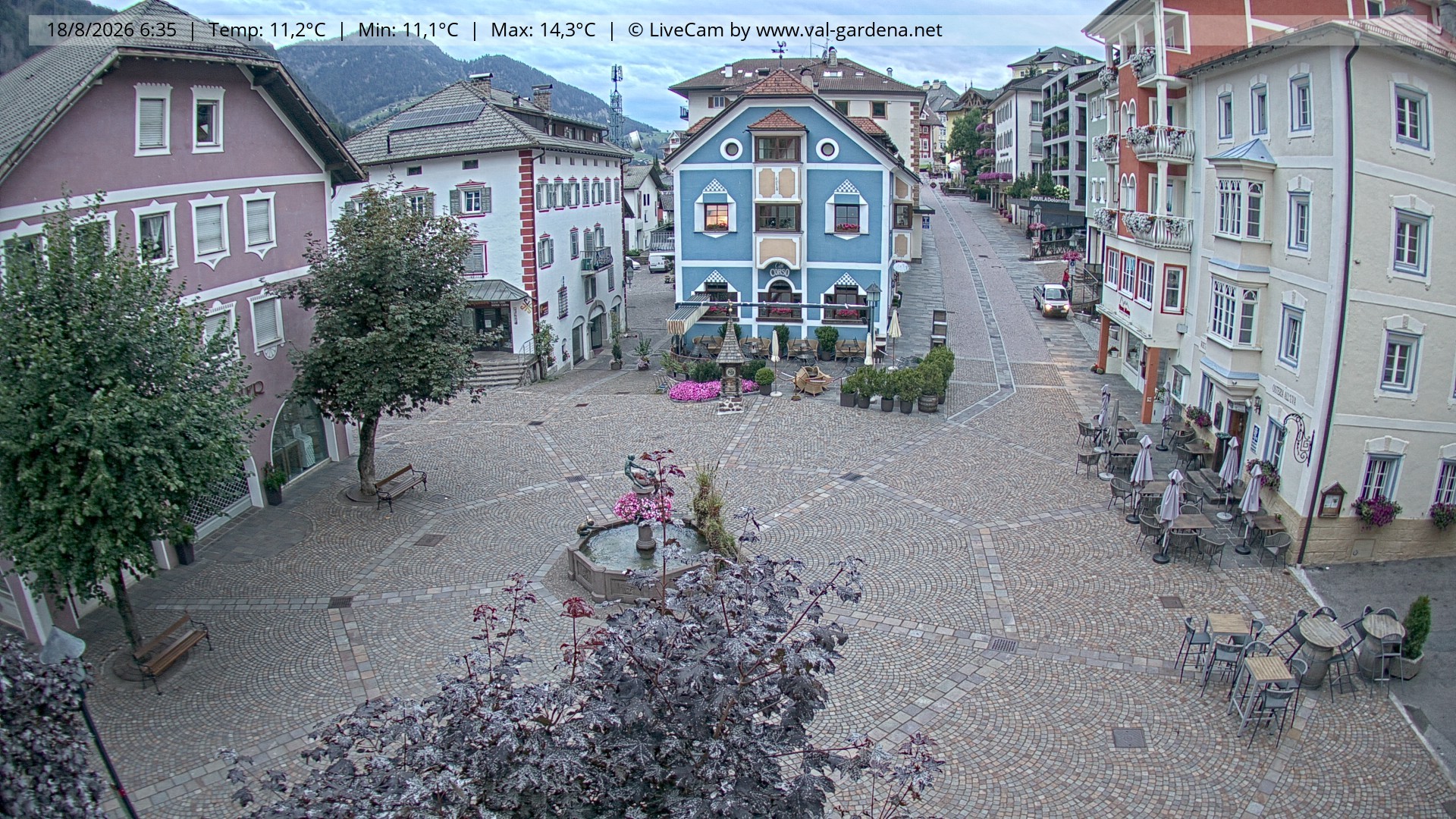 Archiv Foto Webcam St. Ulrich: Dorfzentrum