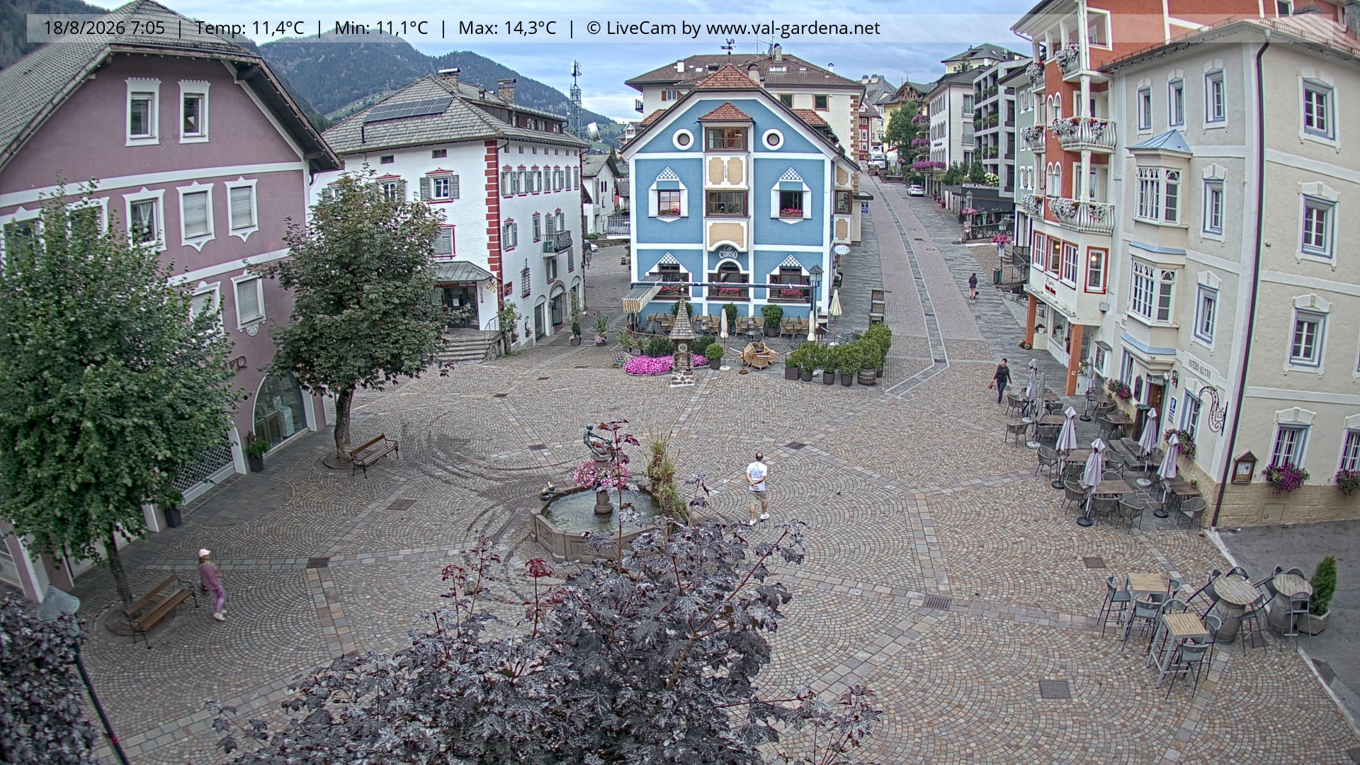 Archiv Foto Webcam St. Ulrich: Dorfzentrum