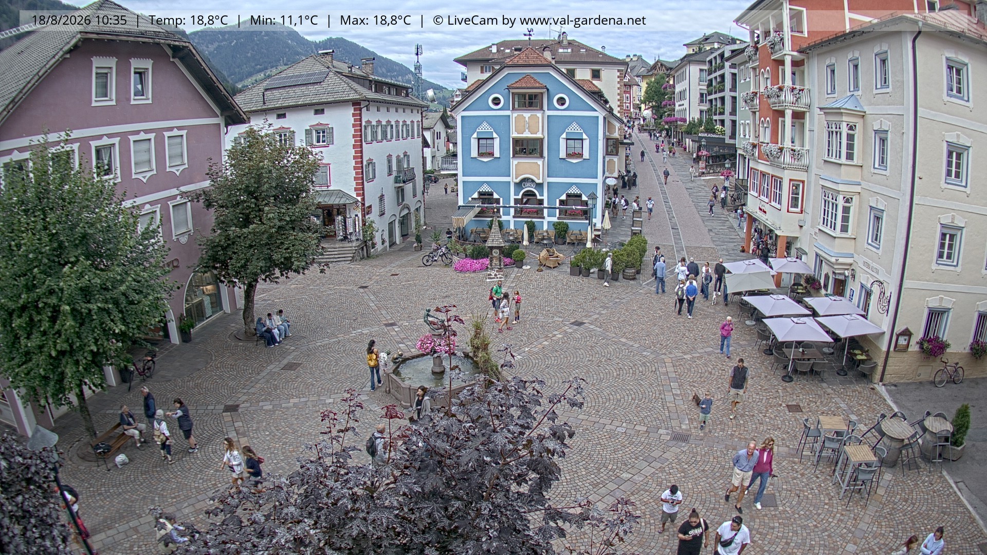 Archiv Foto Webcam St. Ulrich: Dorfzentrum