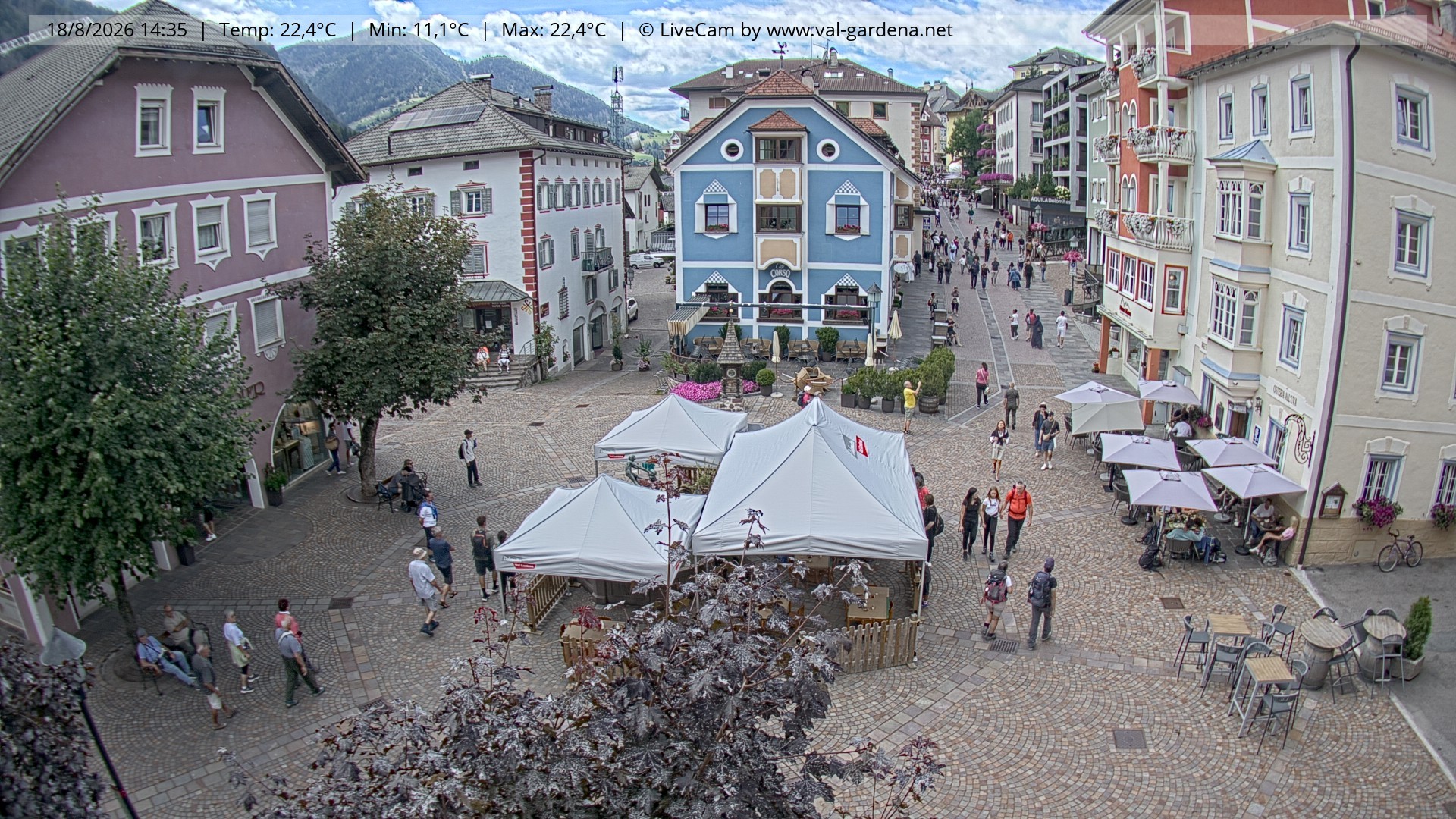 Archiv Foto Webcam St. Ulrich: Dorfzentrum