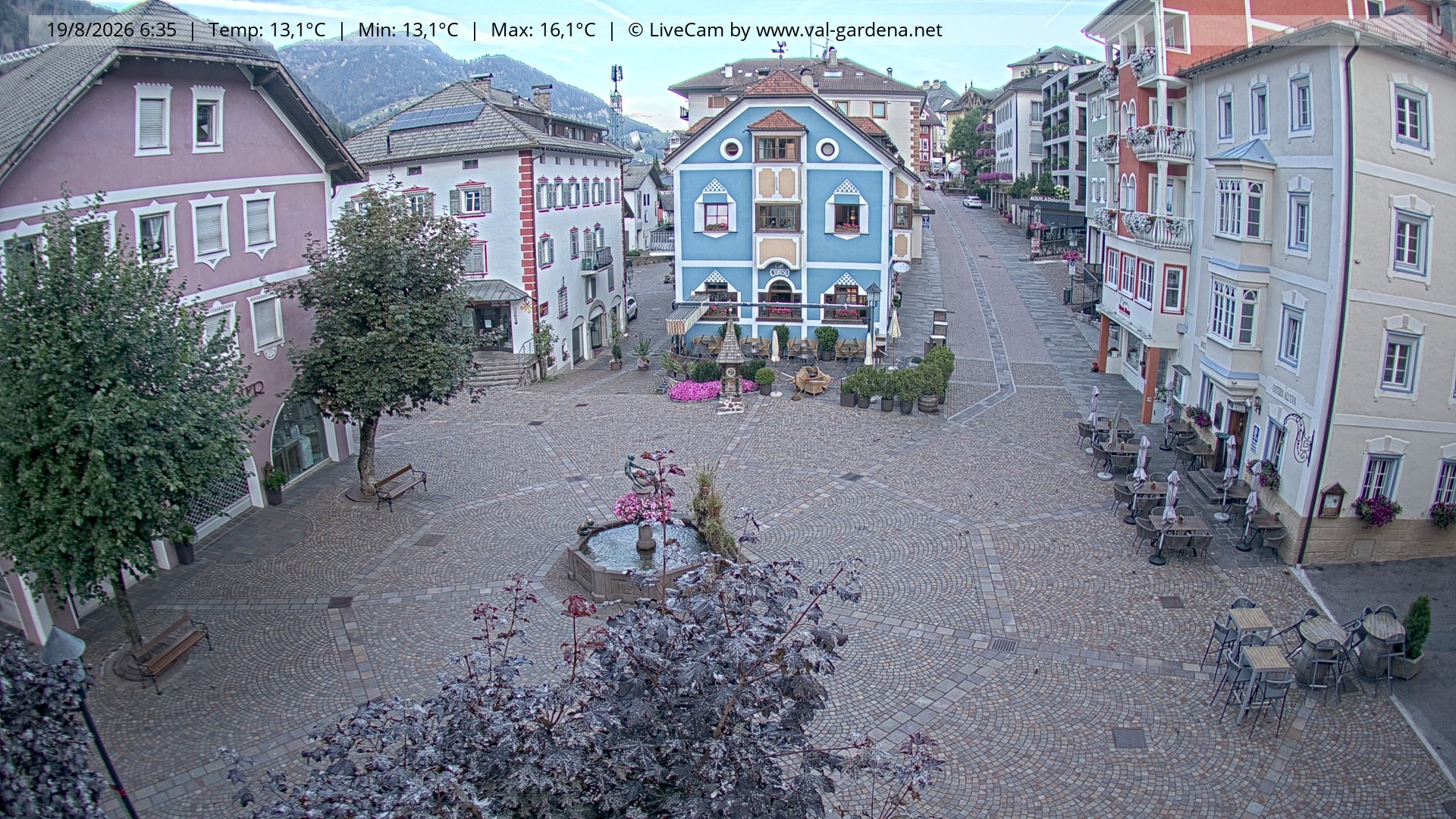 Archiv Foto Webcam St. Ulrich: Dorfzentrum