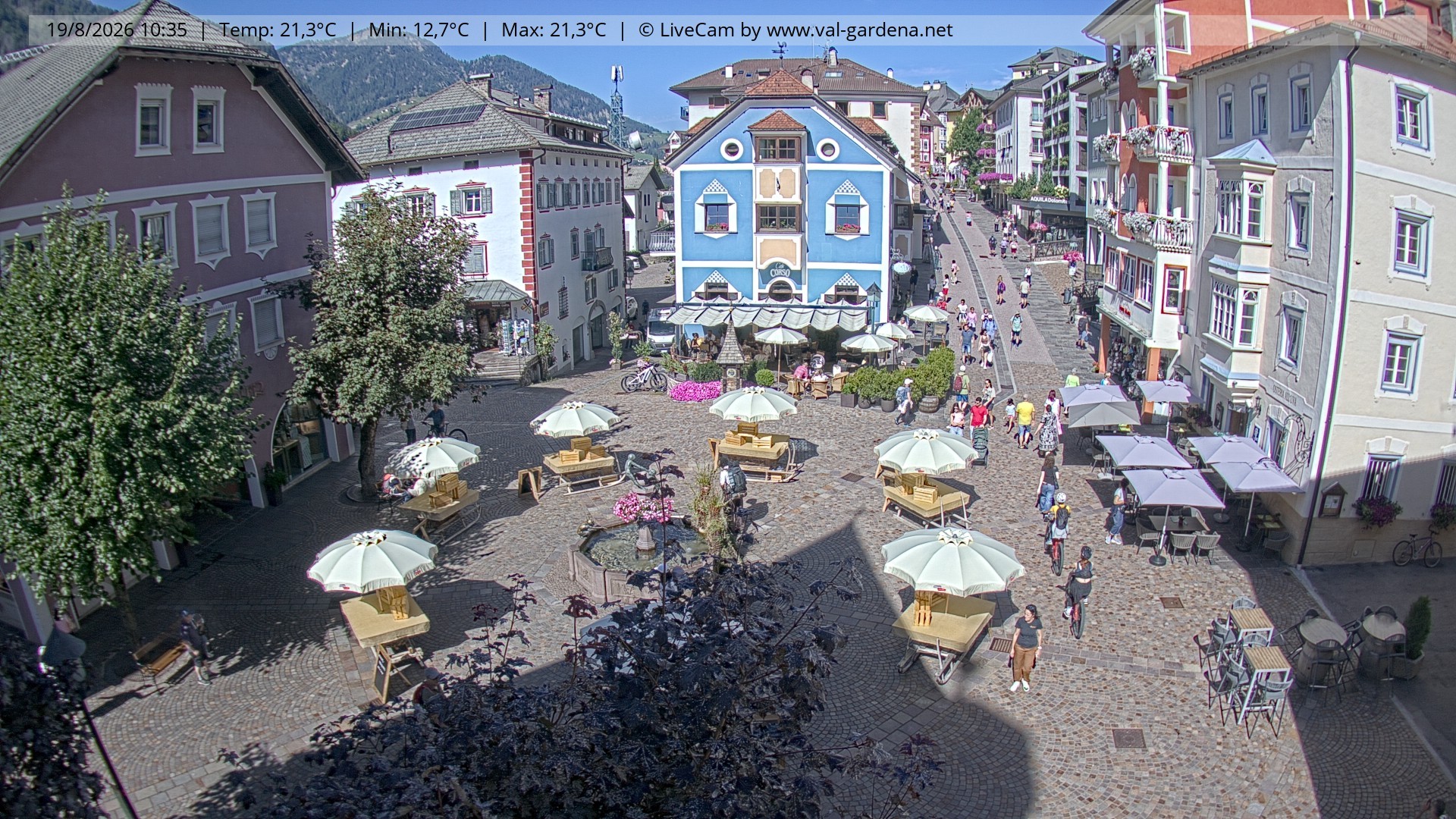 Archiv Foto Webcam St. Ulrich: Dorfzentrum