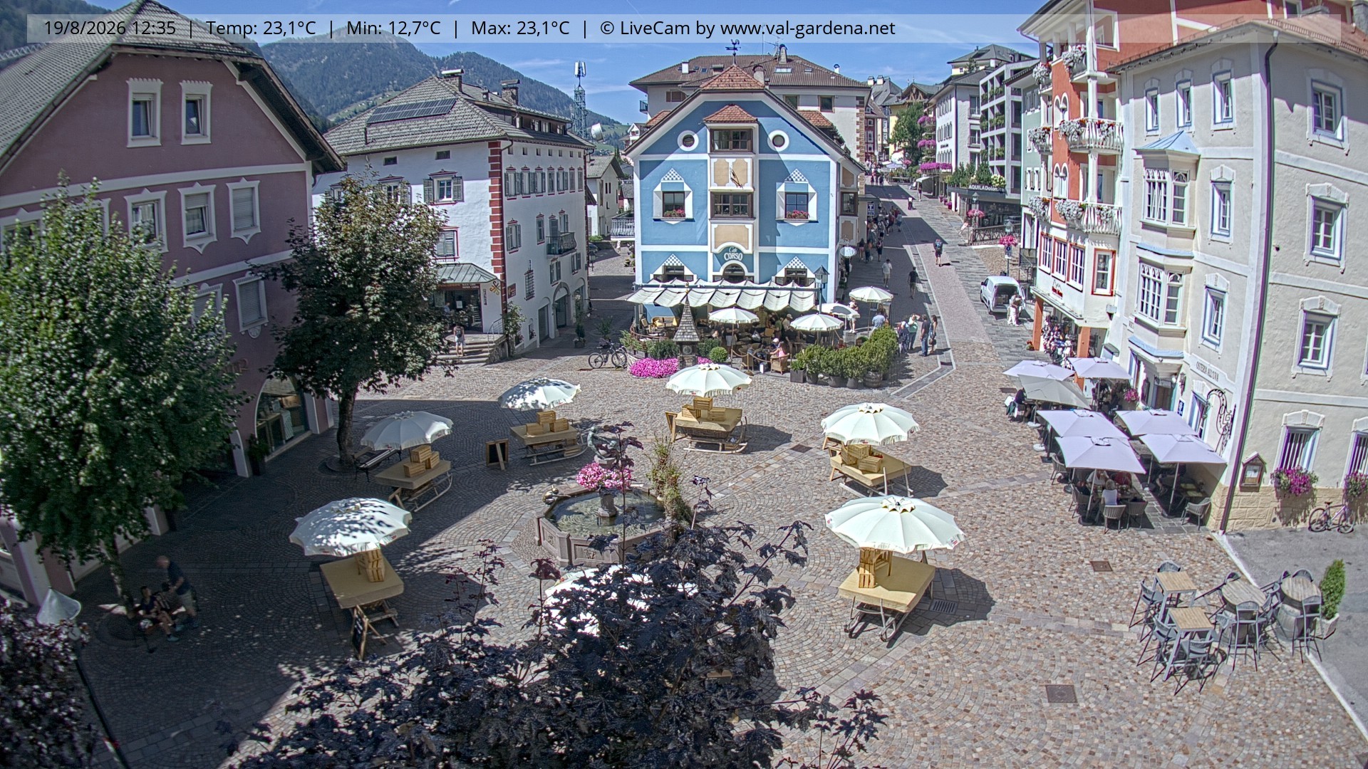 Archiv Foto Webcam St. Ulrich: Dorfzentrum