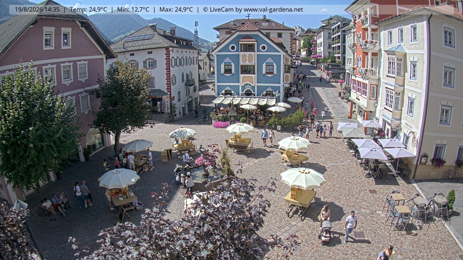 Archiv Foto Webcam St. Ulrich: Dorfzentrum