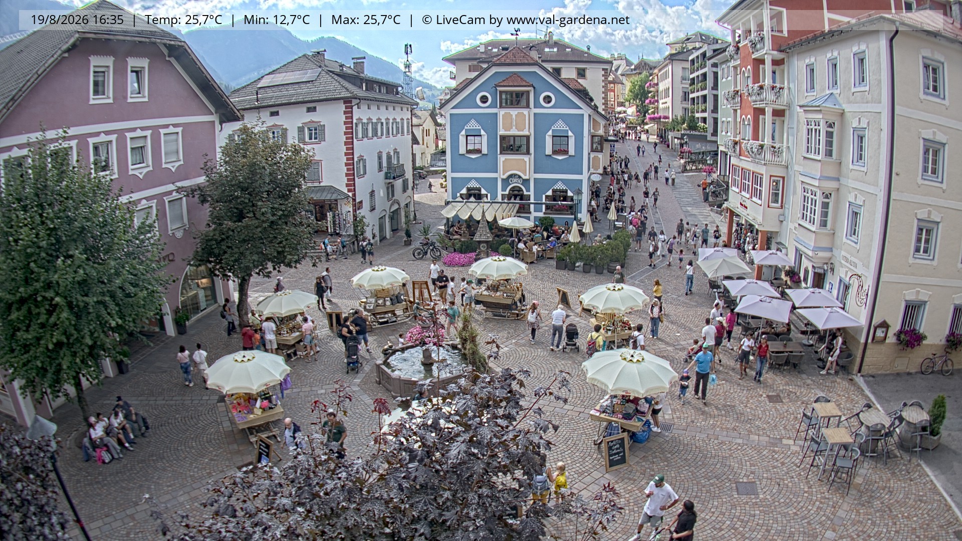 Archiv Foto Webcam St. Ulrich: Dorfzentrum