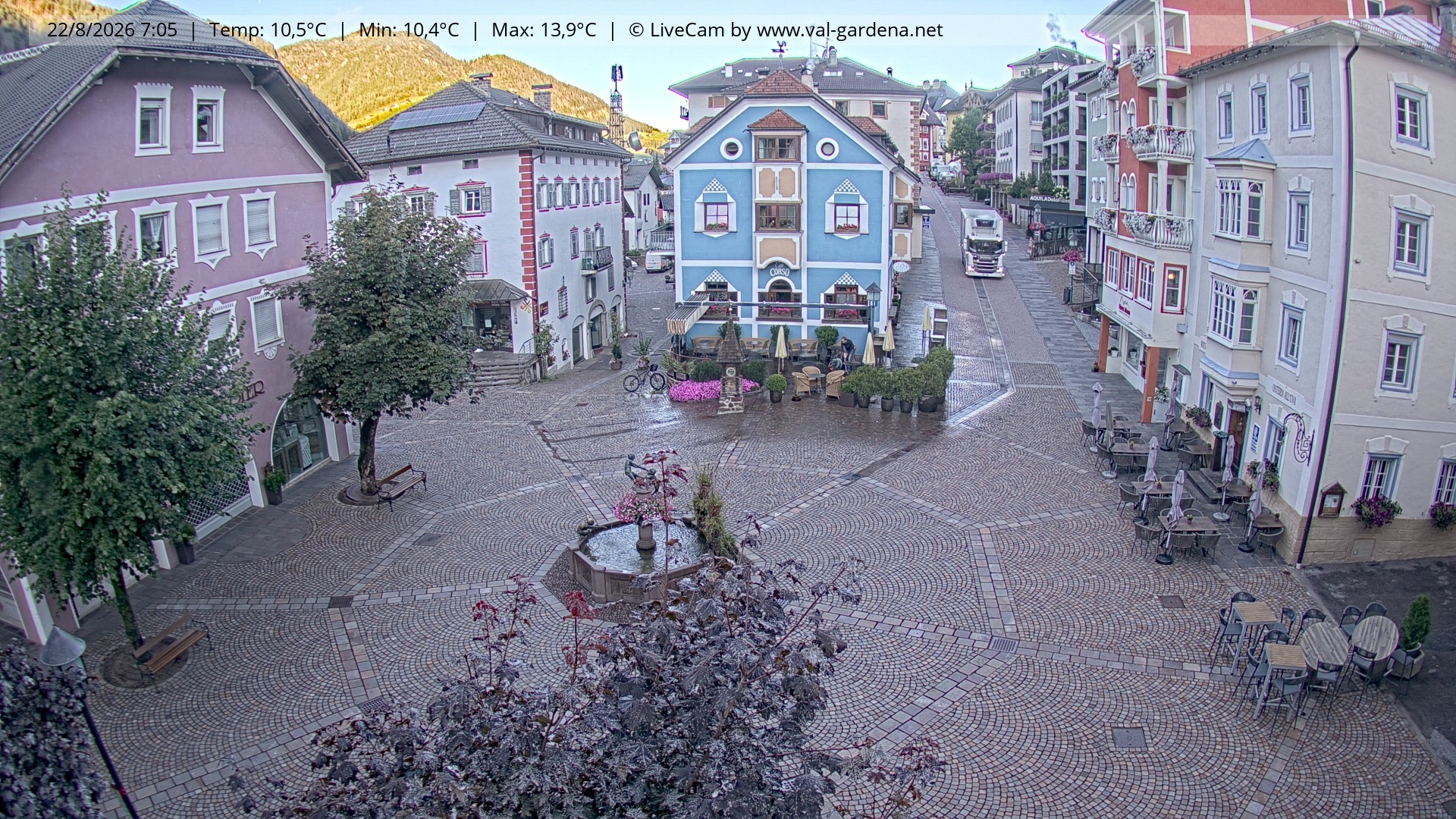 Archiv Foto Webcam St. Ulrich: Dorfzentrum