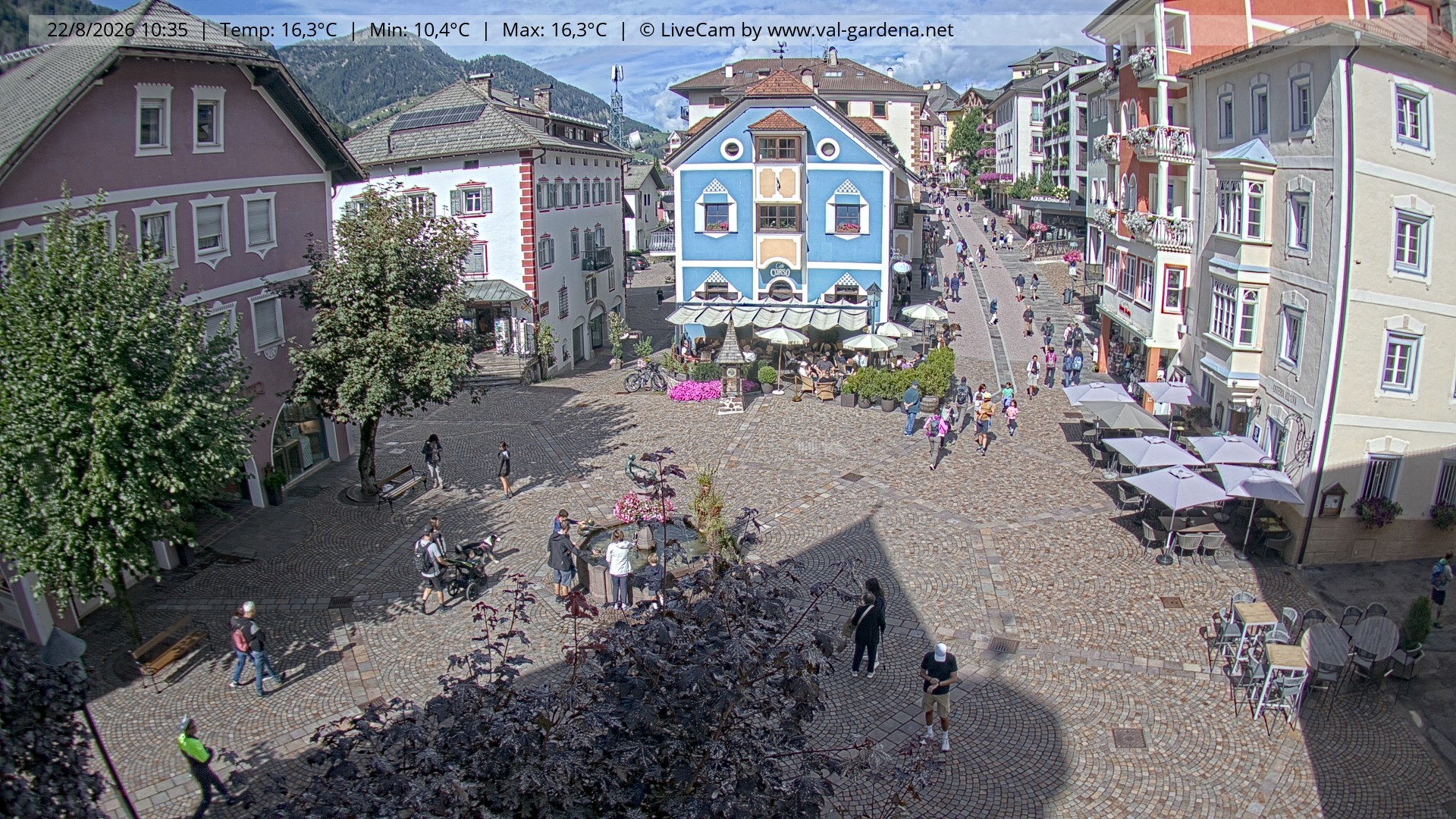 Archiv Foto Webcam St. Ulrich: Dorfzentrum