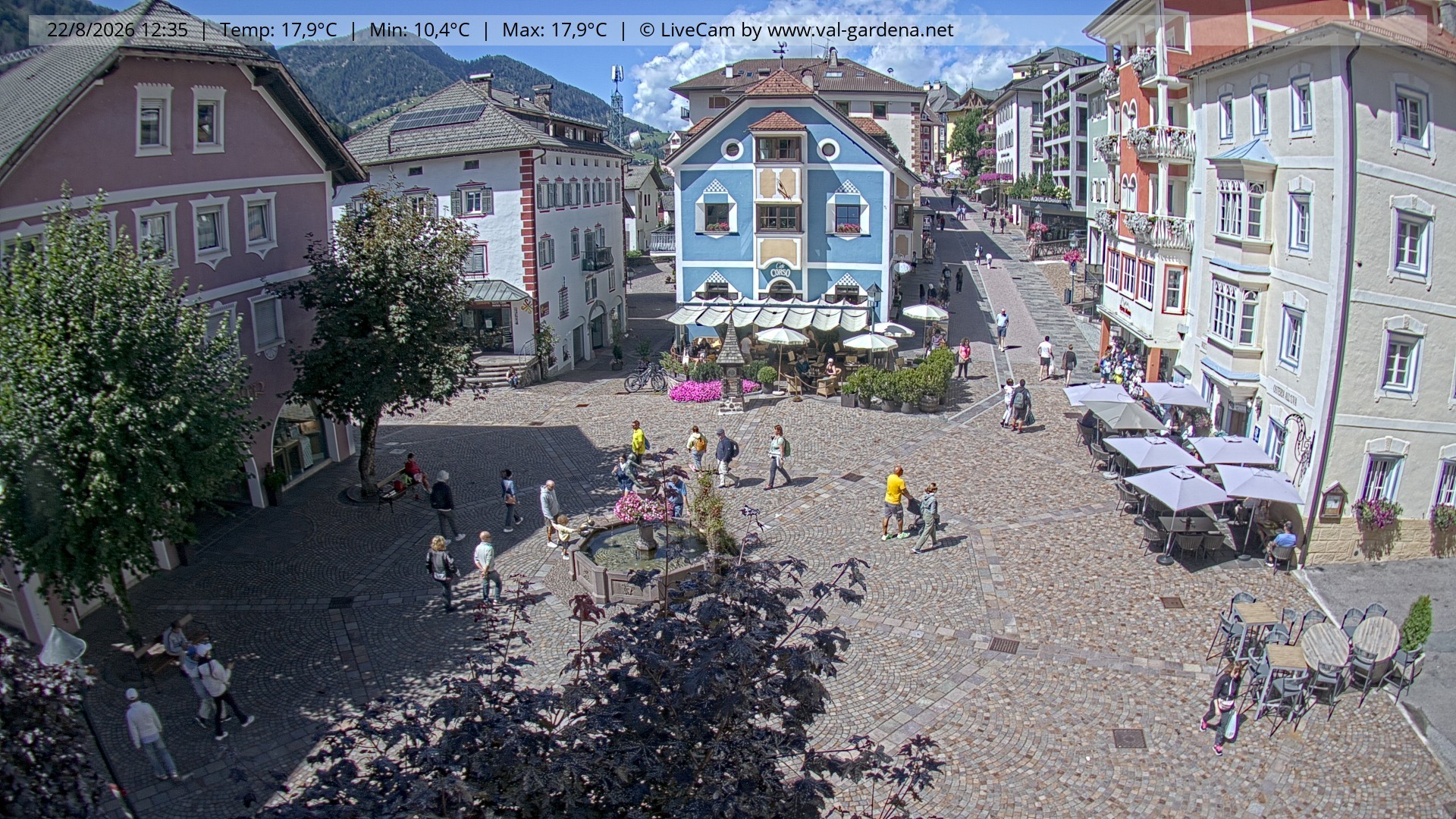 Archiv Foto Webcam St. Ulrich: Dorfzentrum