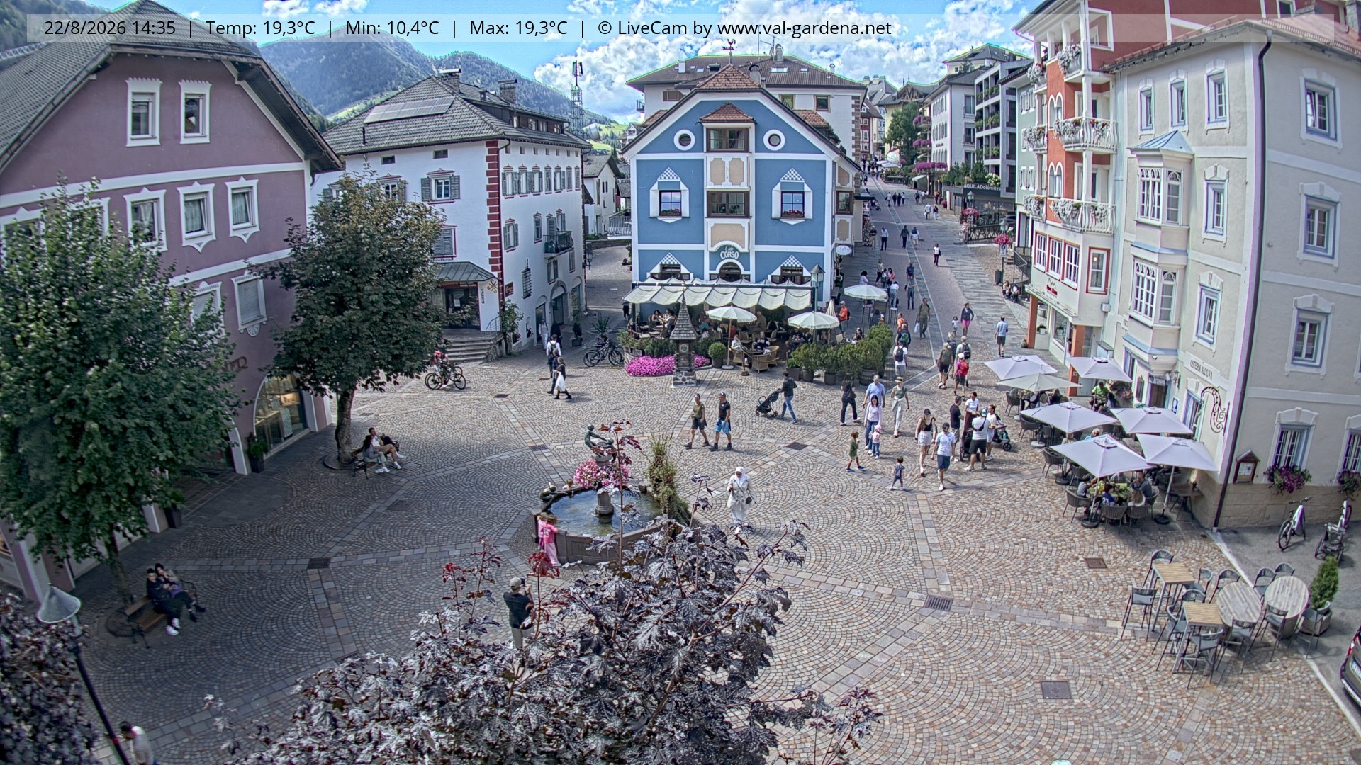 Archiv Foto Webcam St. Ulrich: Dorfzentrum