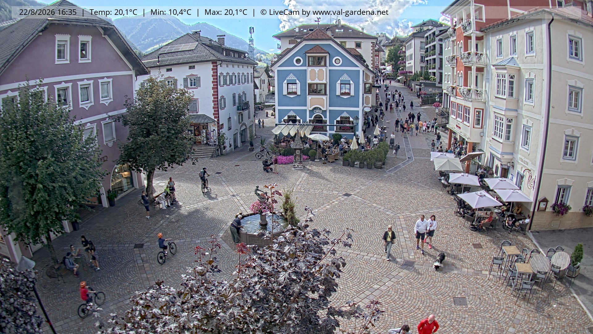 Archiv Foto Webcam St. Ulrich: Dorfzentrum