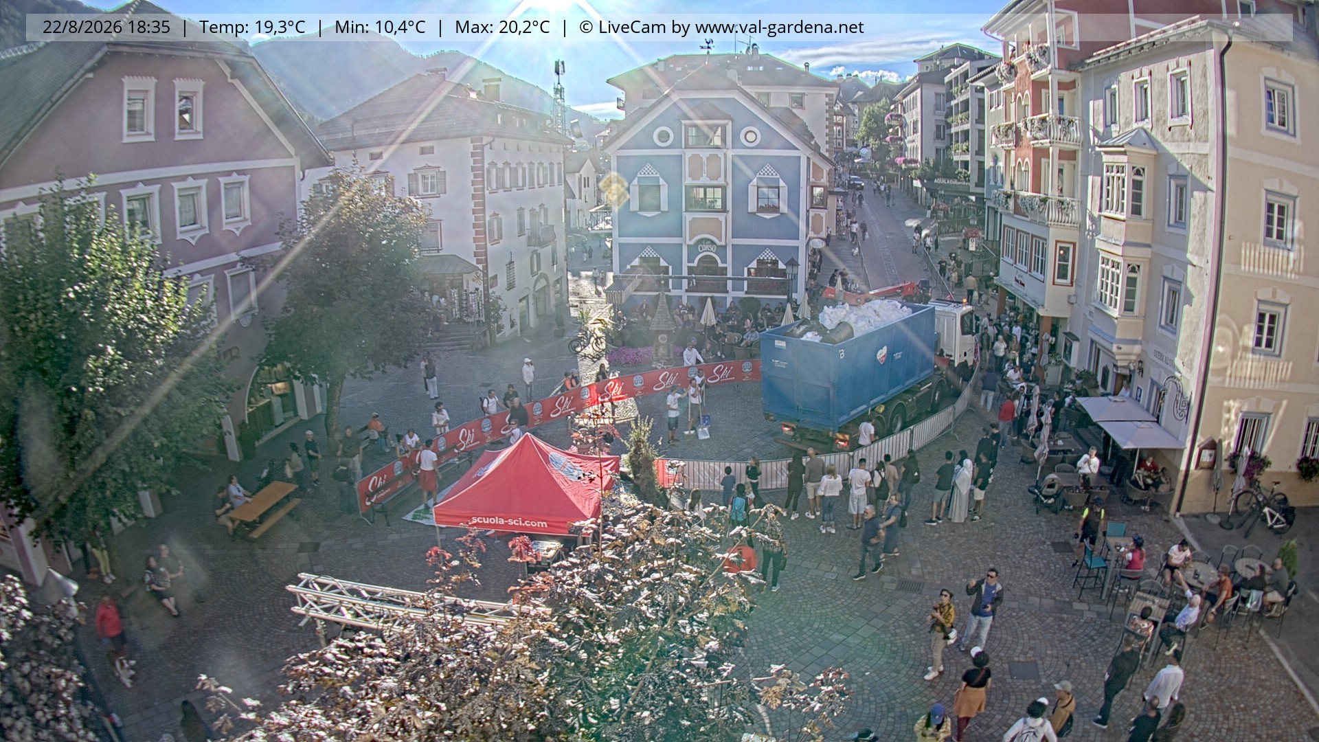 Archiv Foto Webcam St. Ulrich: Dorfzentrum