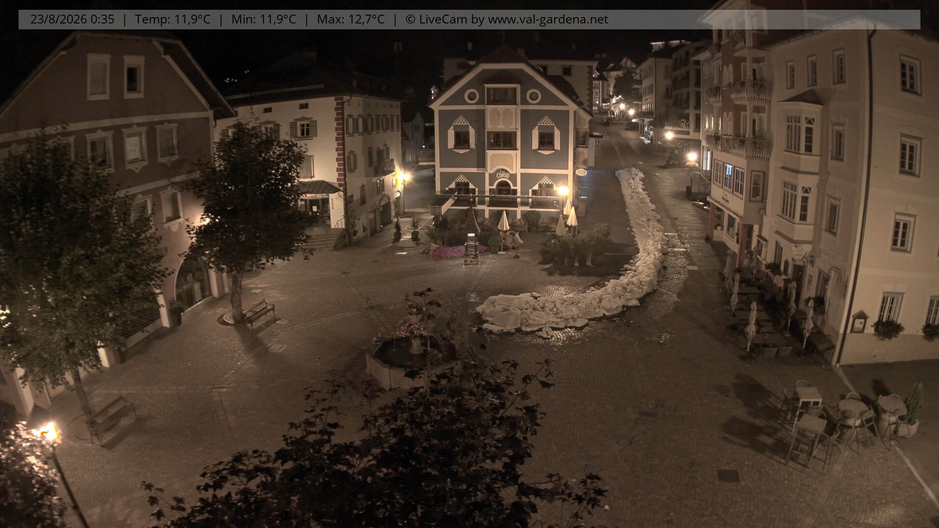 Archiv Foto Webcam St. Ulrich: Dorfzentrum