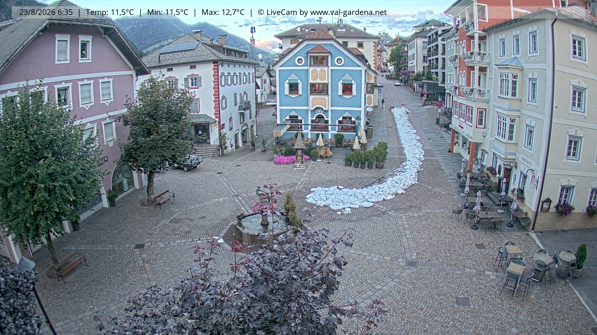 Archiv Foto Webcam St. Ulrich: Dorfzentrum