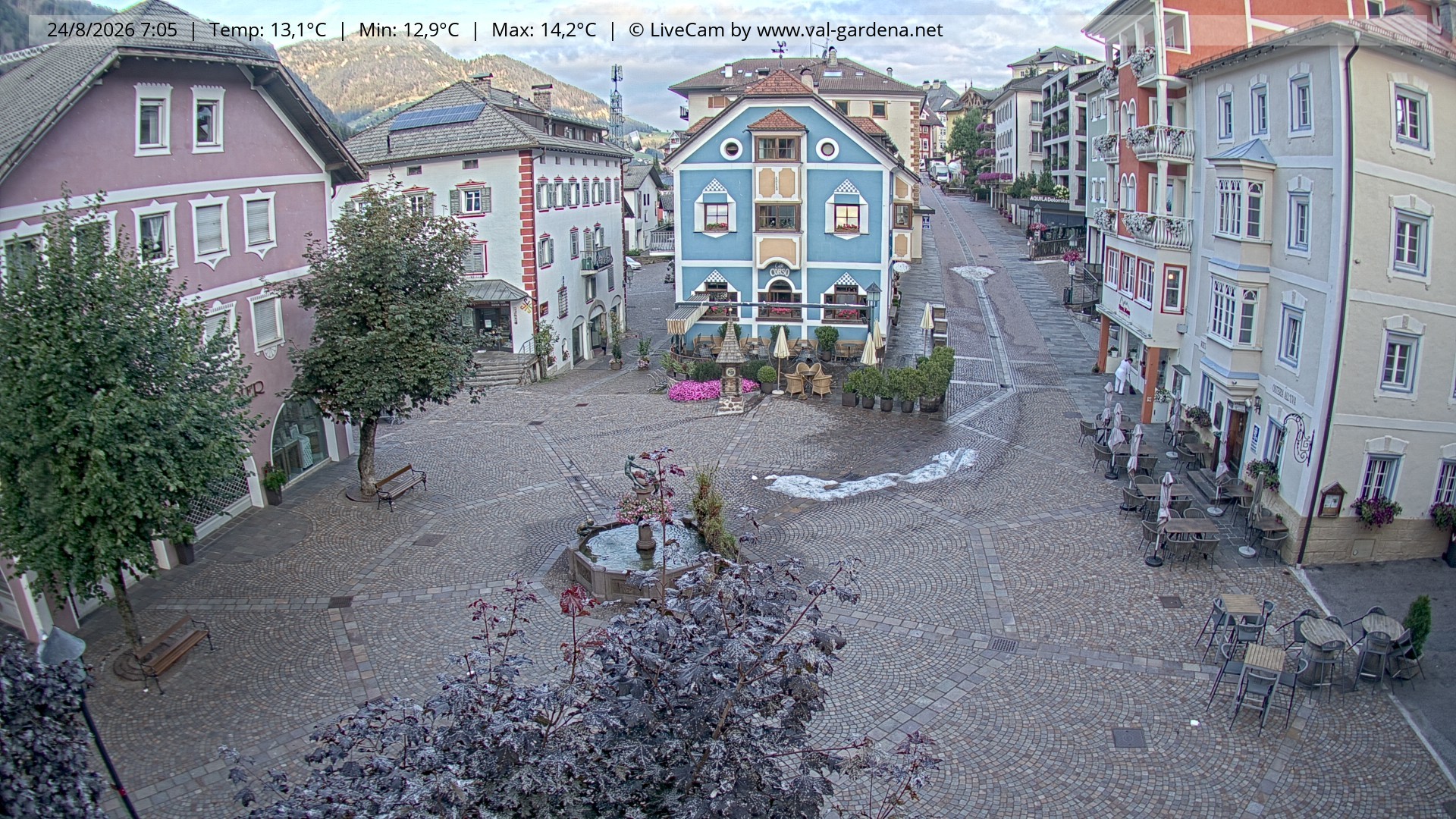 Archiv Foto Webcam St. Ulrich: Dorfzentrum