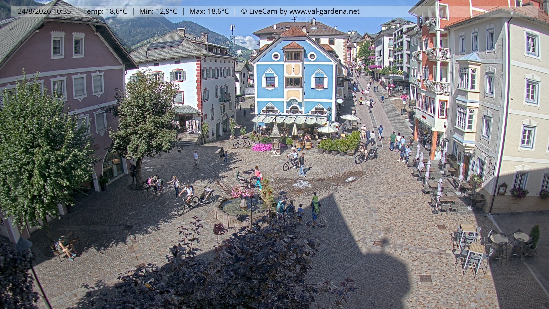Archiv Foto Webcam St. Ulrich: Dorfzentrum