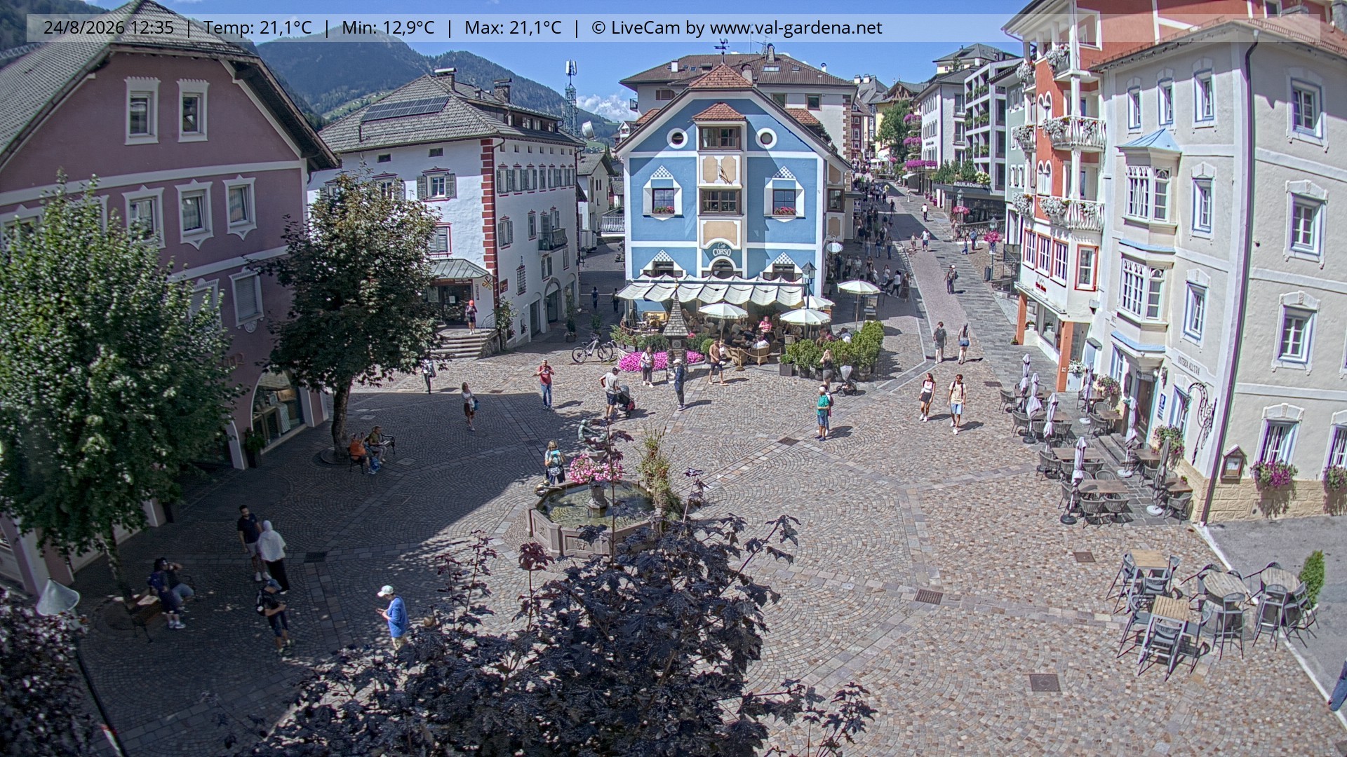 Archiv Foto Webcam St. Ulrich: Dorfzentrum