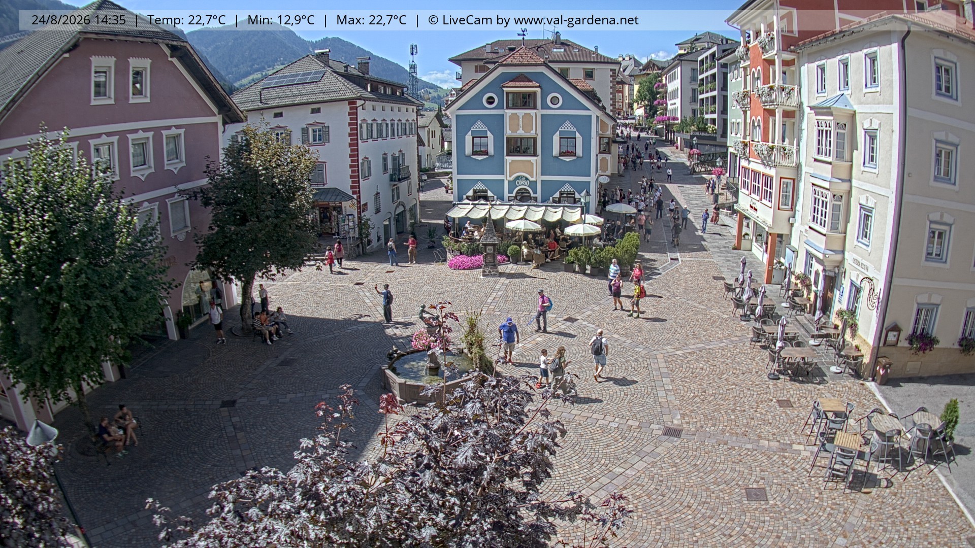Archiv Foto Webcam St. Ulrich: Dorfzentrum