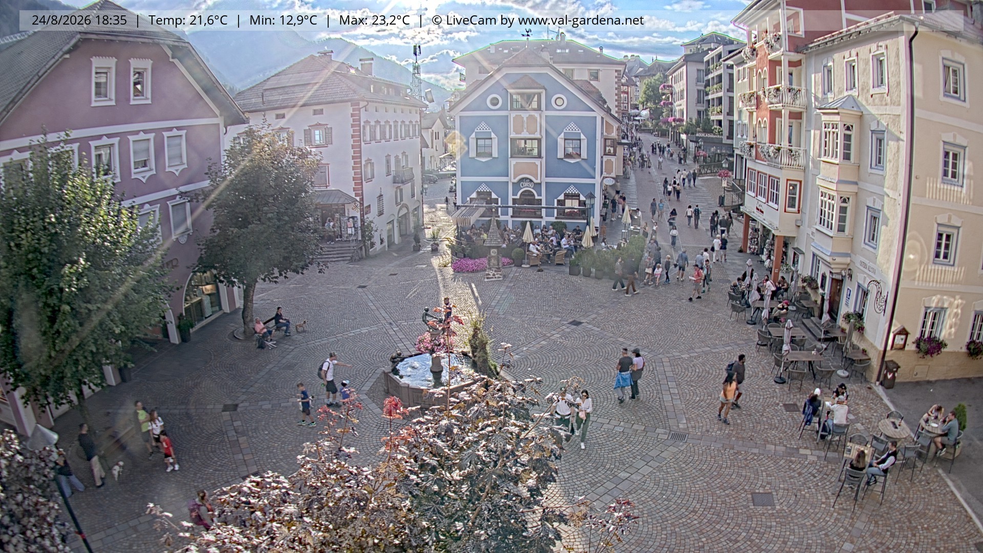 Archiv Foto Webcam St. Ulrich: Dorfzentrum