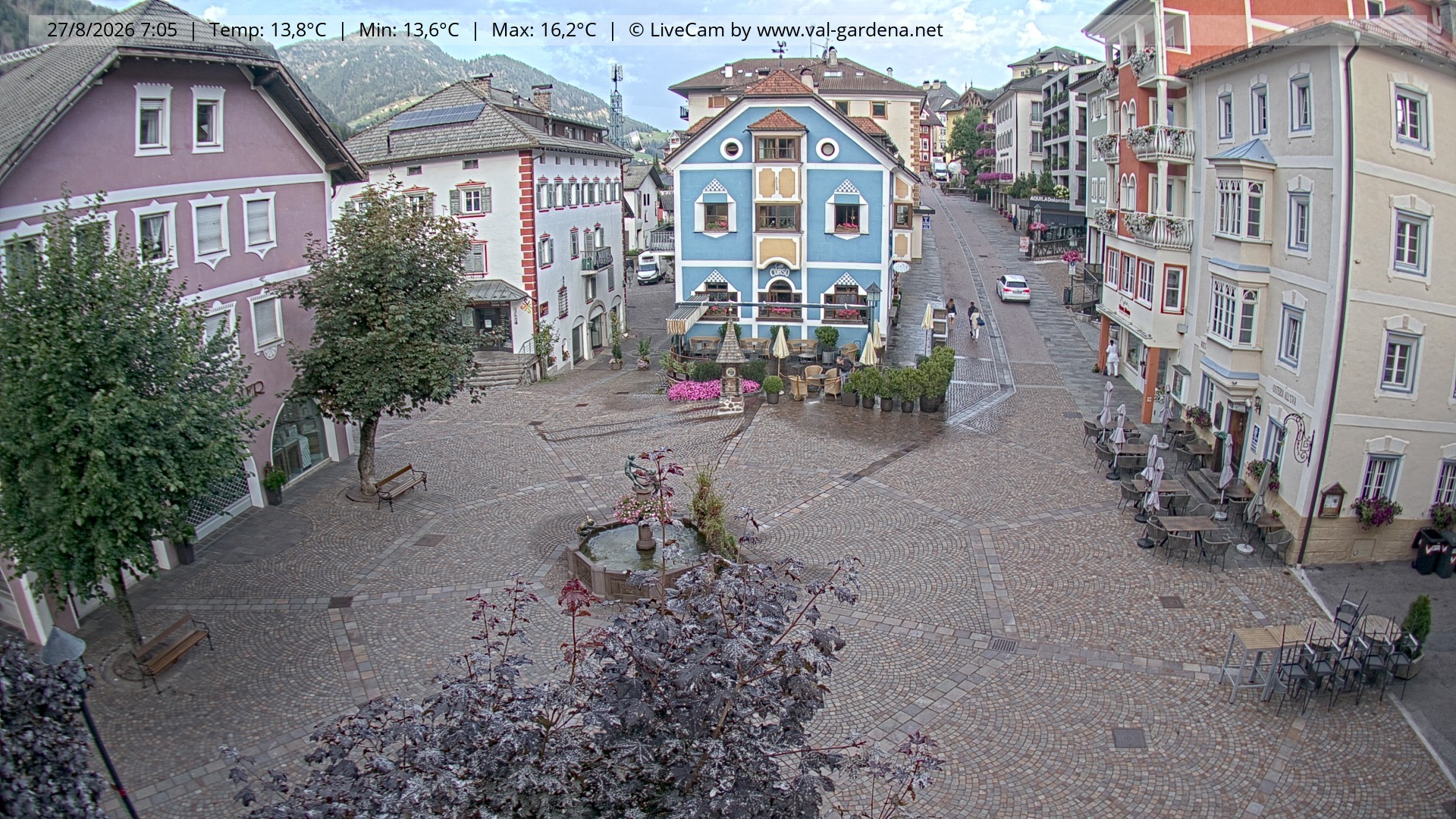 Archiv Foto Webcam St. Ulrich: Dorfzentrum