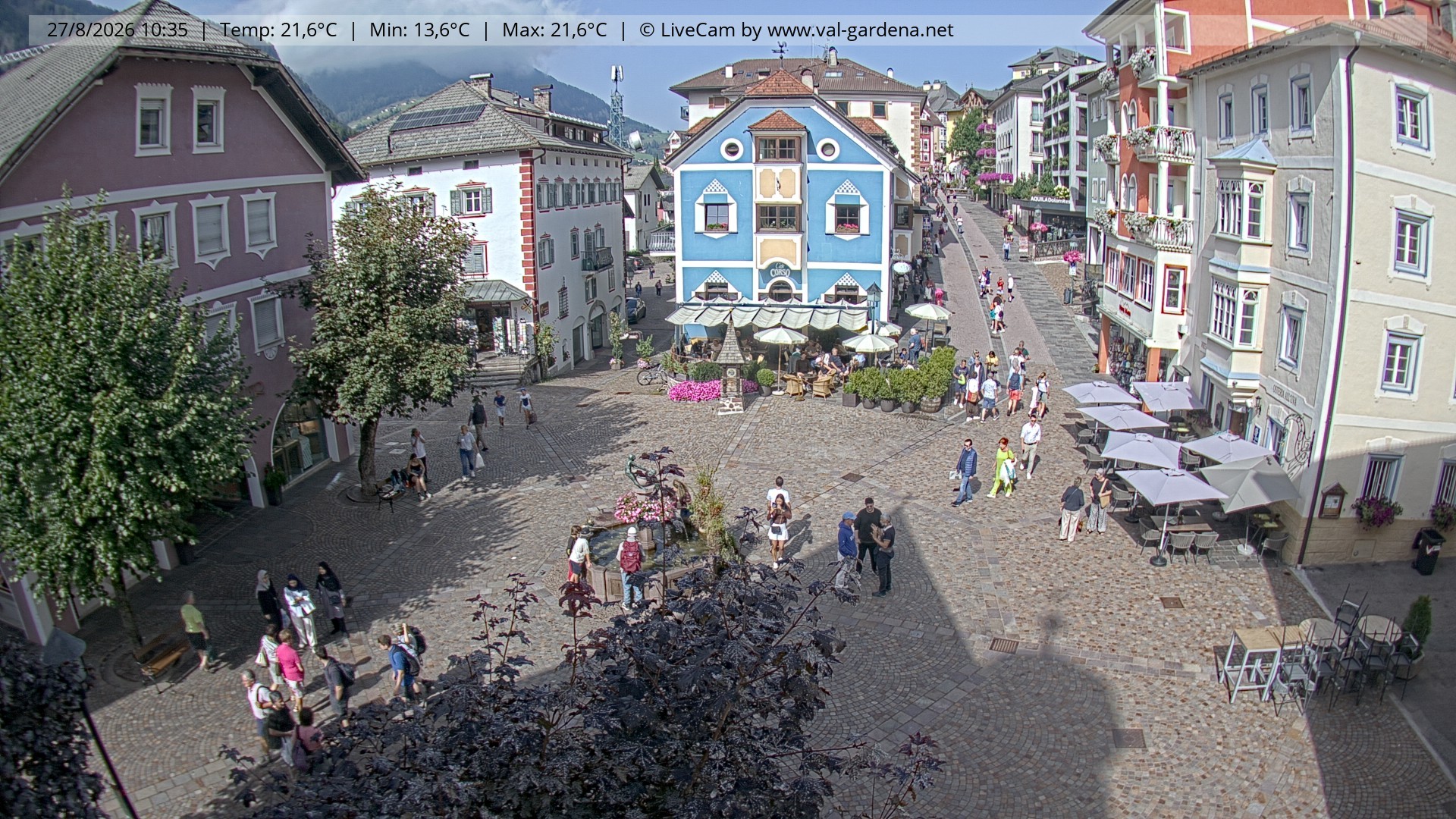 Archiv Foto Webcam St. Ulrich: Dorfzentrum