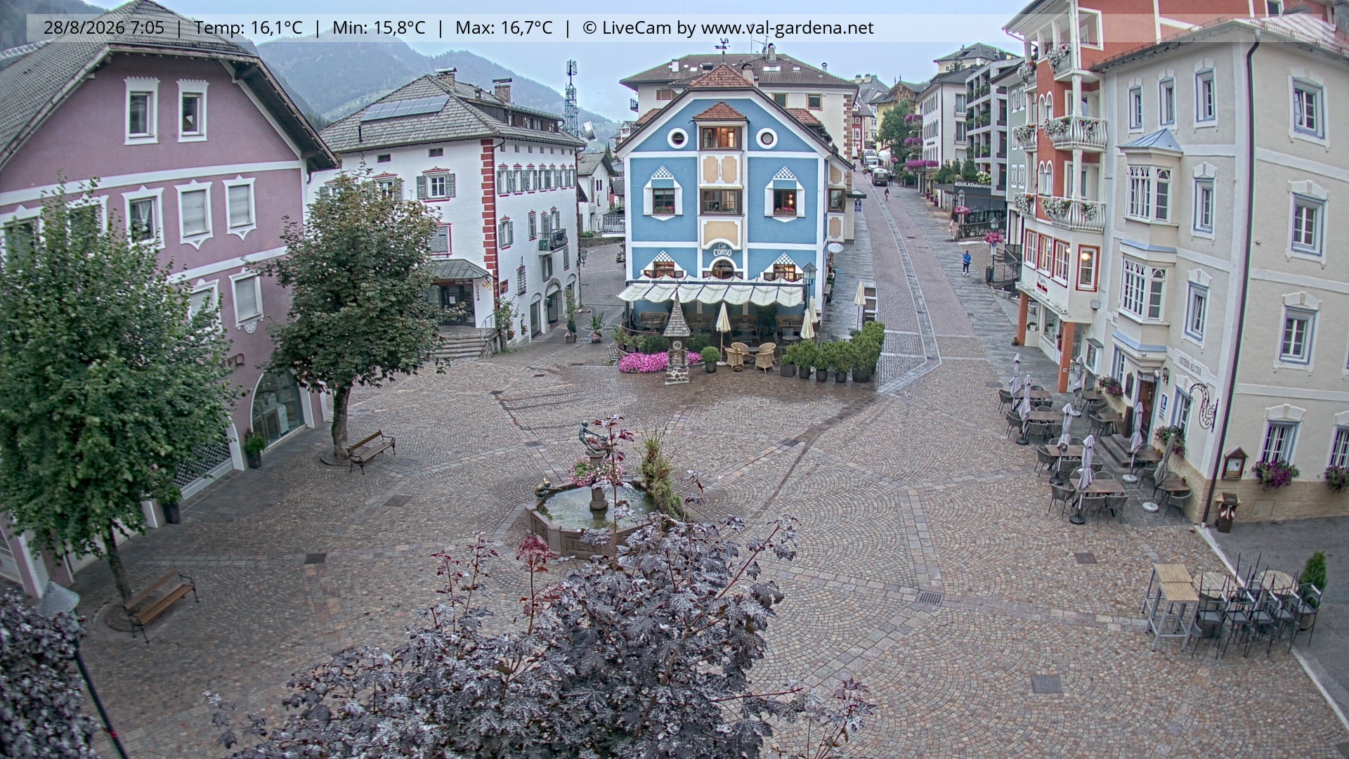 Archiv Foto Webcam St. Ulrich: Dorfzentrum