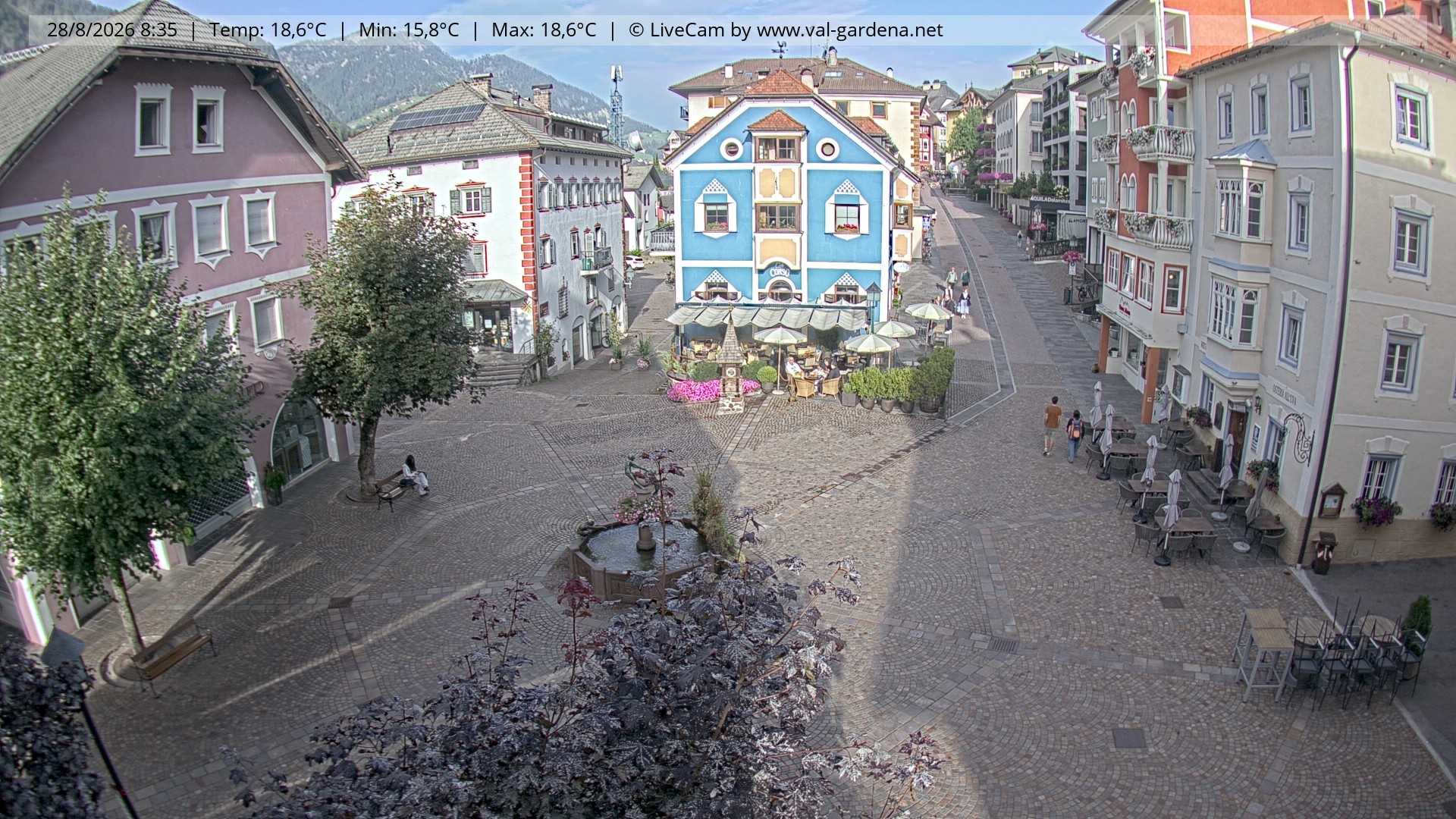 Archiv Foto Webcam St. Ulrich: Dorfzentrum