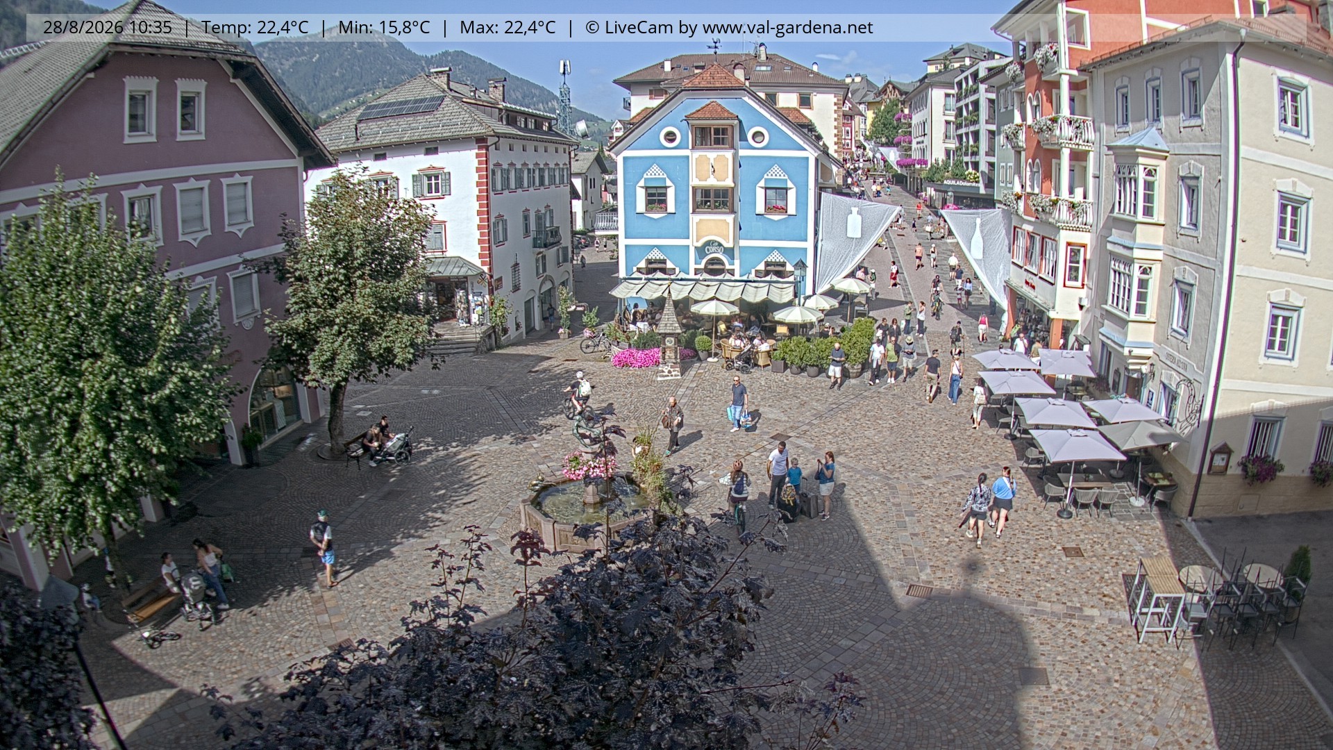 Archiv Foto Webcam St. Ulrich: Dorfzentrum
