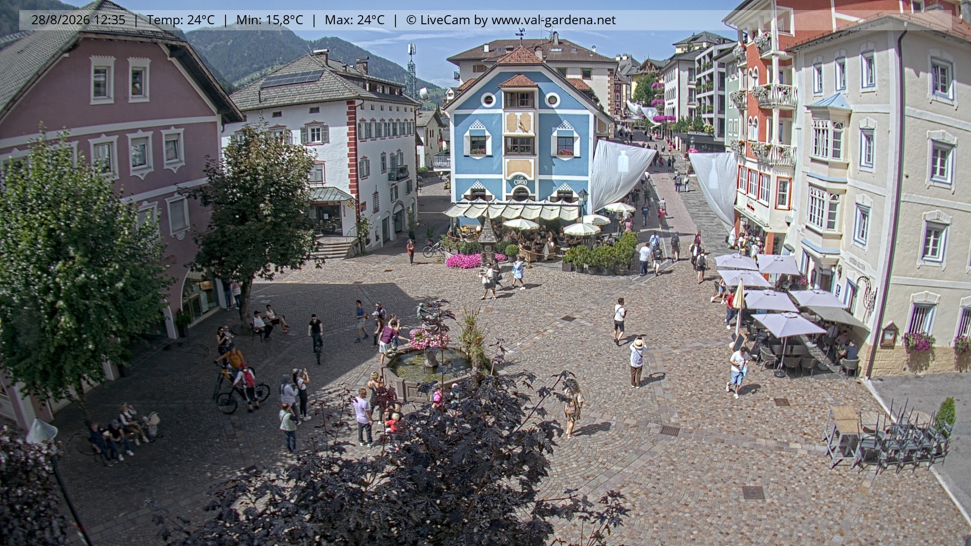 Archiv Foto Webcam St. Ulrich: Dorfzentrum
