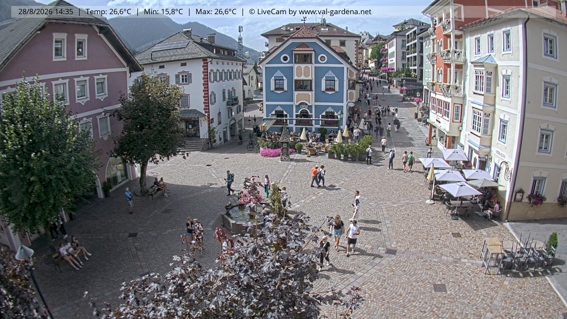 Archiv Foto Webcam St. Ulrich: Dorfzentrum