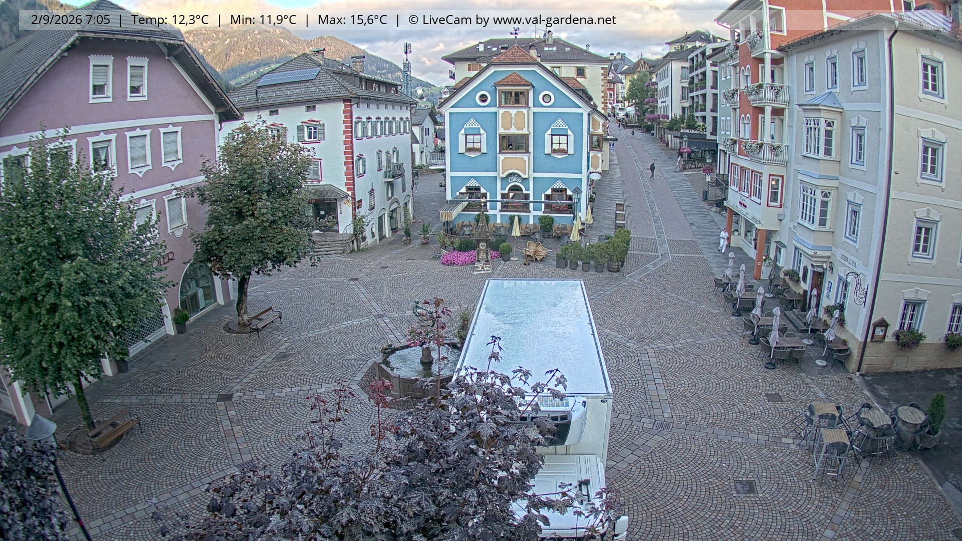 Archiv Foto Webcam St. Ulrich: Dorfzentrum