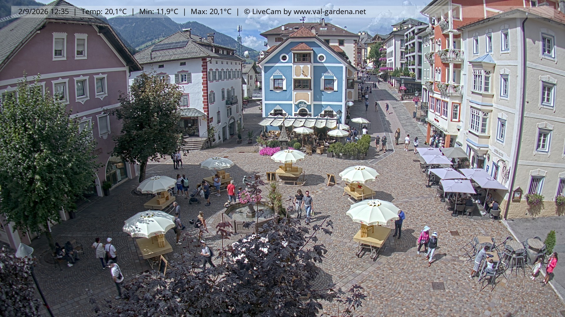 Archiv Foto Webcam St. Ulrich: Dorfzentrum