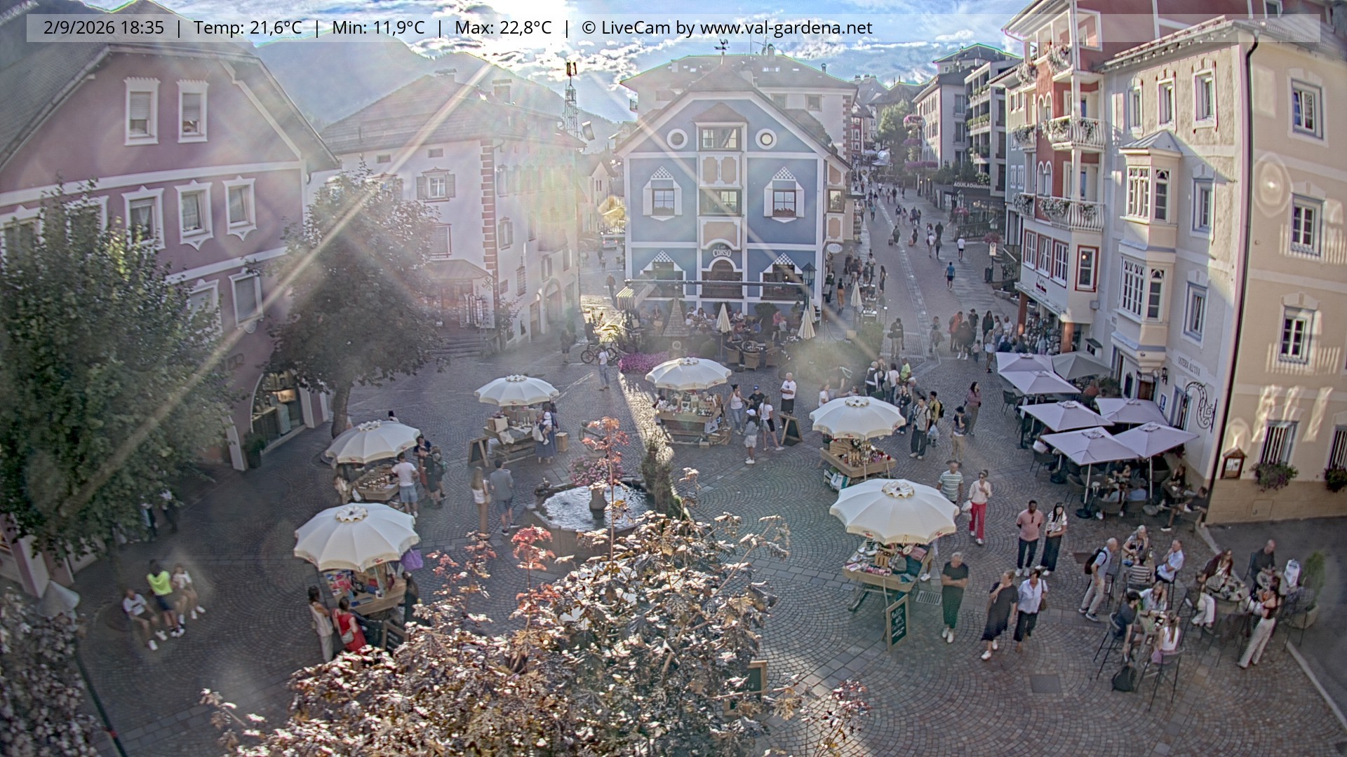 Archiv Foto Webcam St. Ulrich: Dorfzentrum