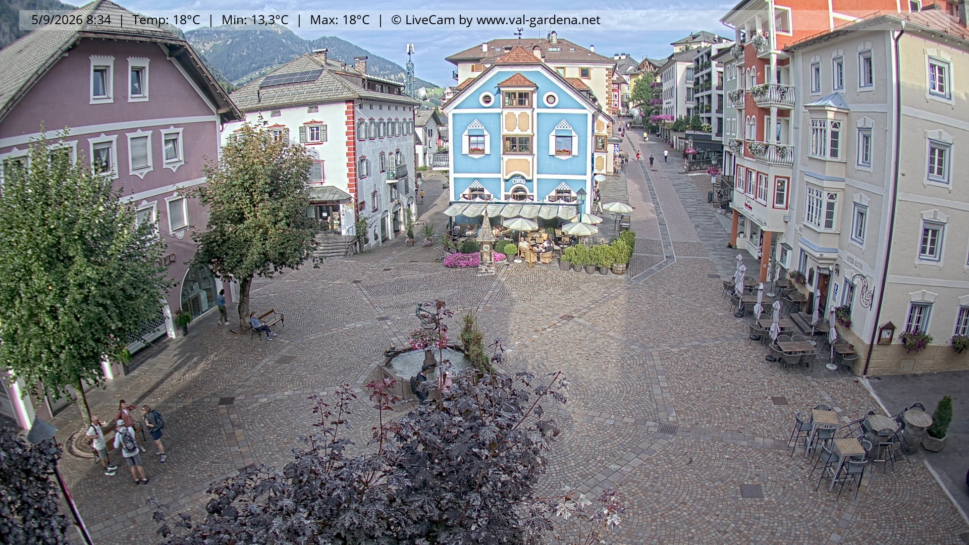 Archiv Foto Webcam St. Ulrich: Dorfzentrum