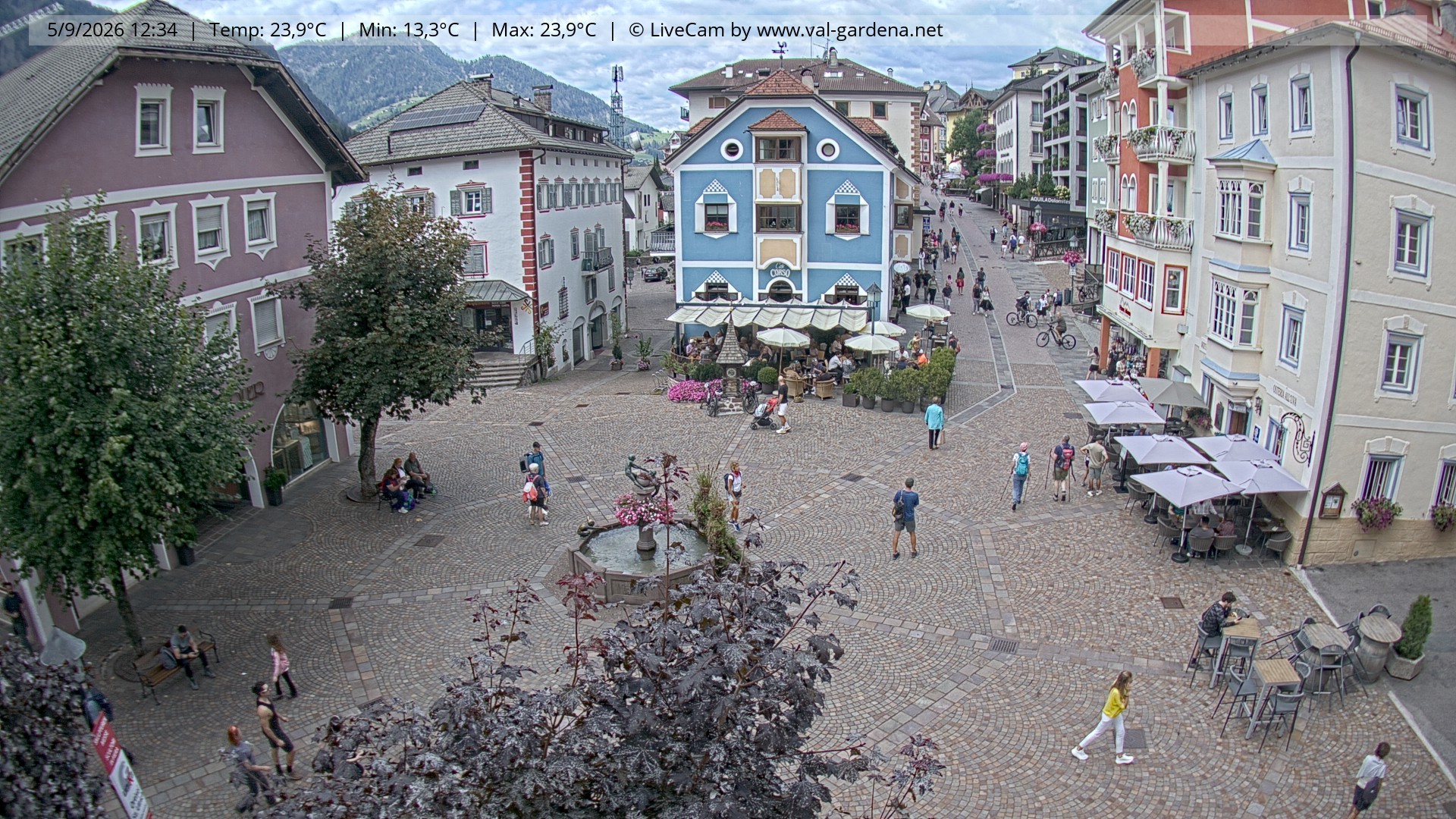 Archiv Foto Webcam St. Ulrich: Dorfzentrum