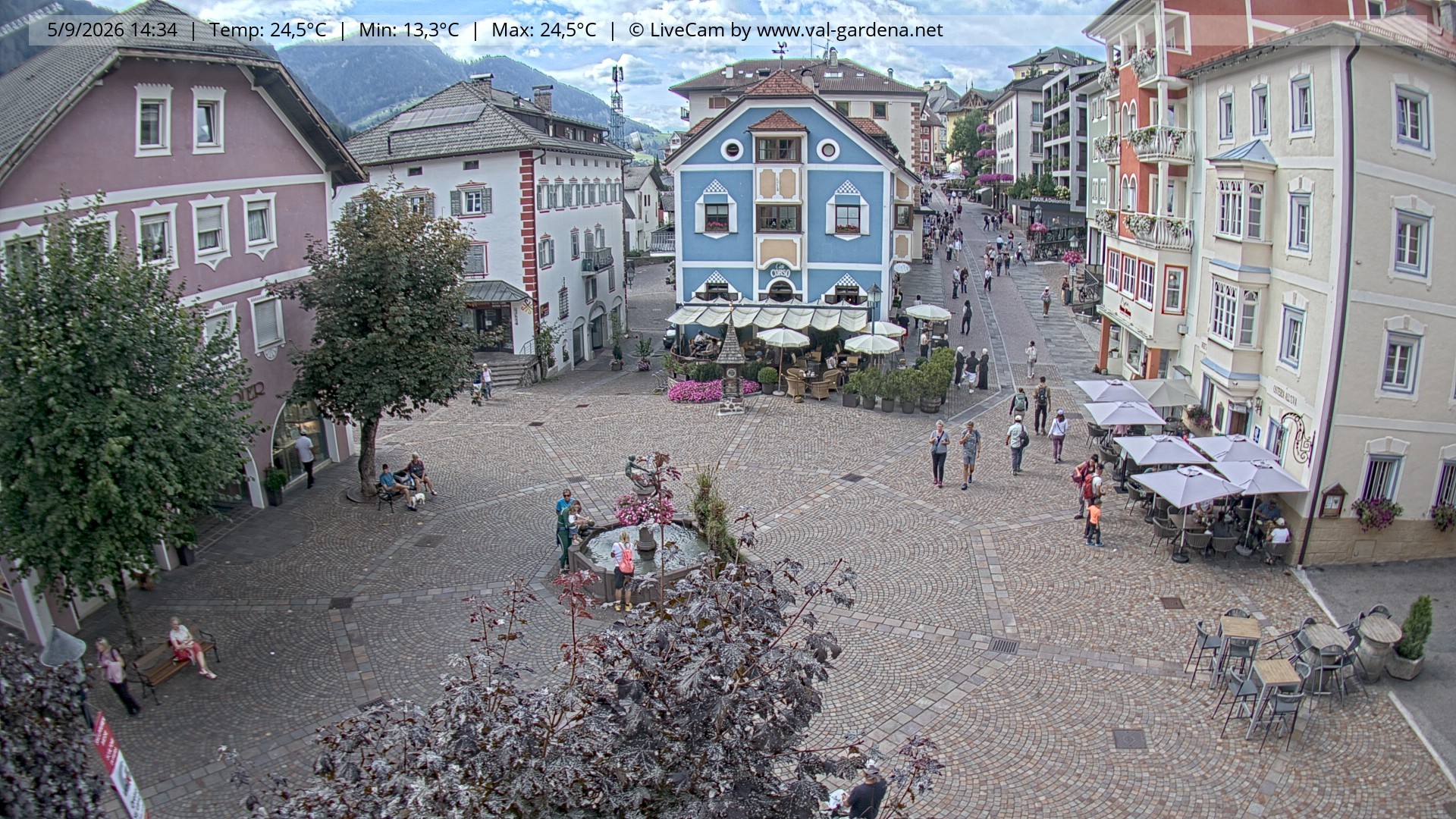 Archiv Foto Webcam St. Ulrich: Dorfzentrum