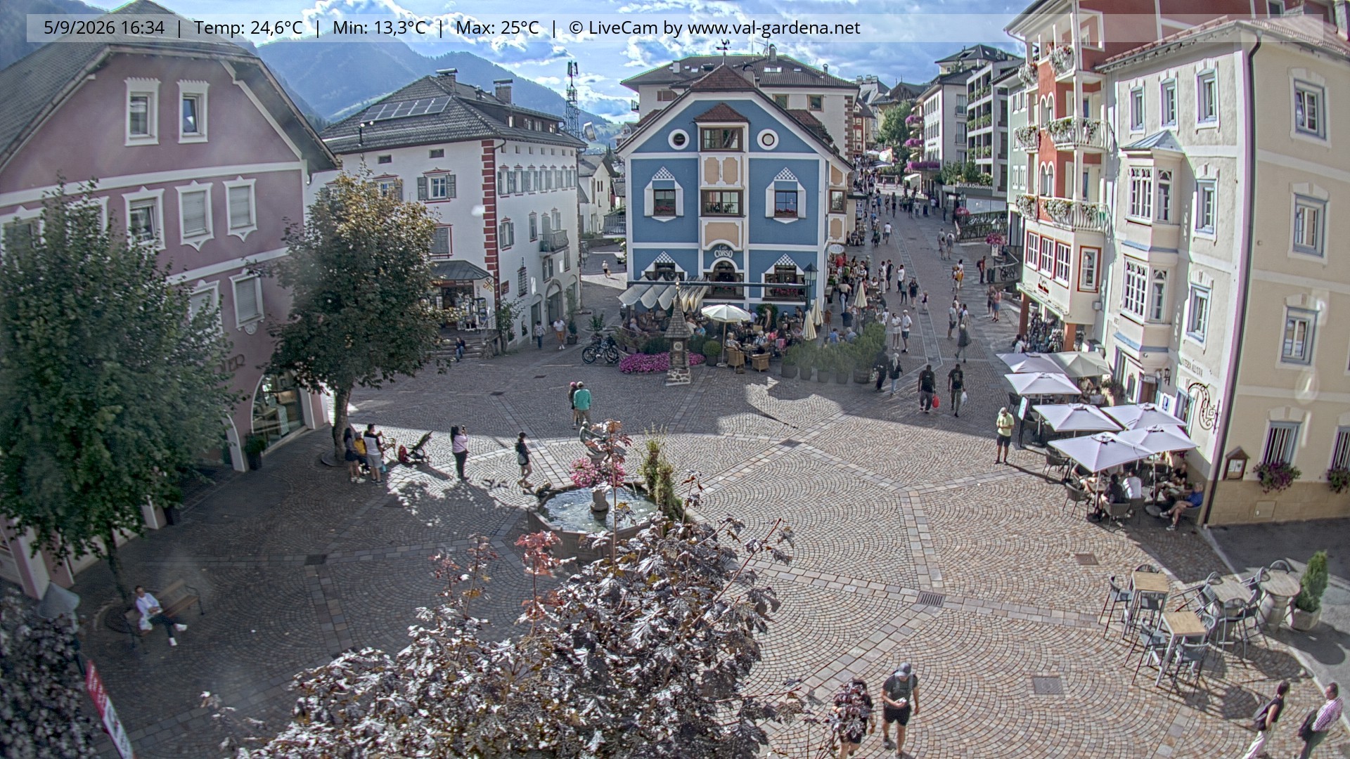 Archiv Foto Webcam St. Ulrich: Dorfzentrum