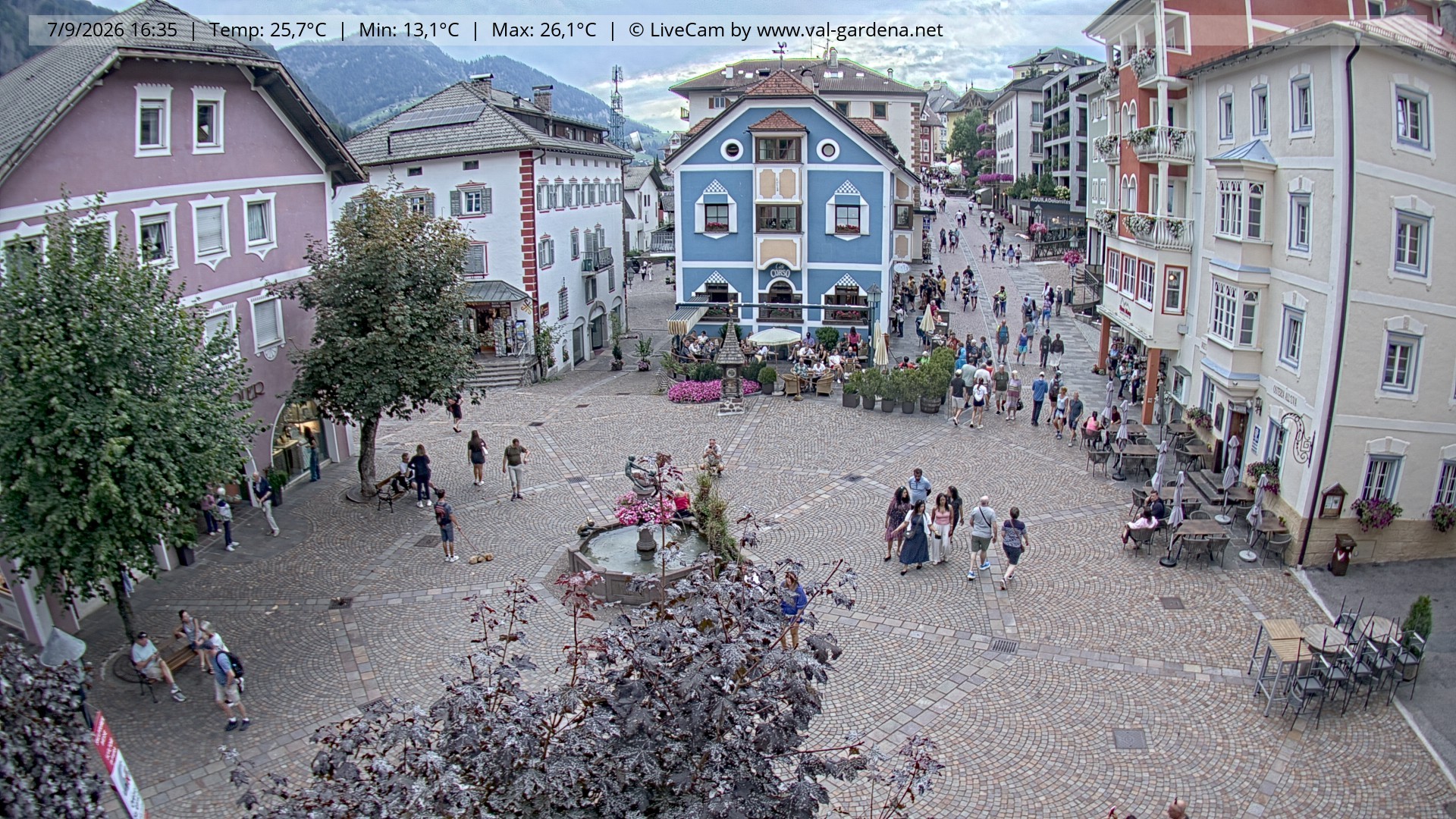 Archiv Foto Webcam St. Ulrich: Dorfzentrum