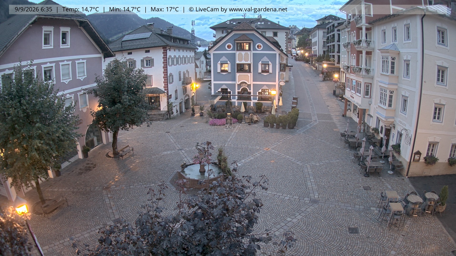 Archiv Foto Webcam St. Ulrich: Dorfzentrum