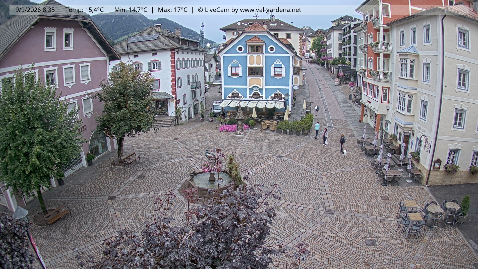 Archiv Foto Webcam St. Ulrich: Dorfzentrum